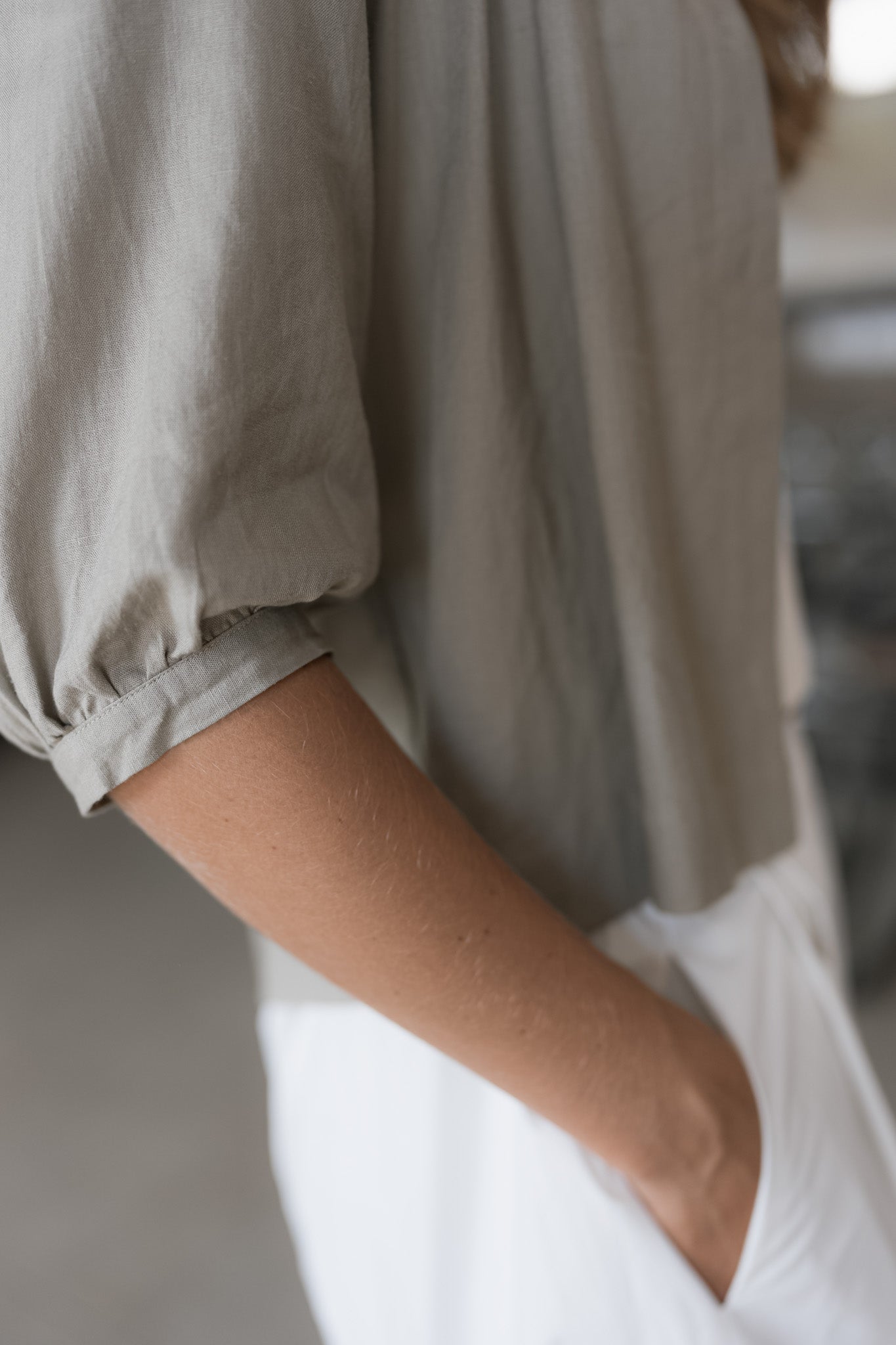 Folded Knee Length Trousers