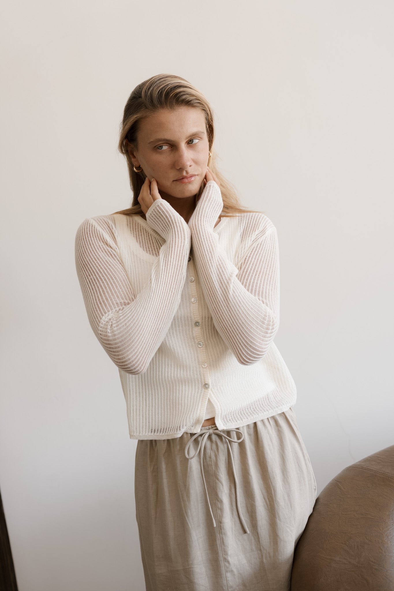 Sheer Knit Cardigan