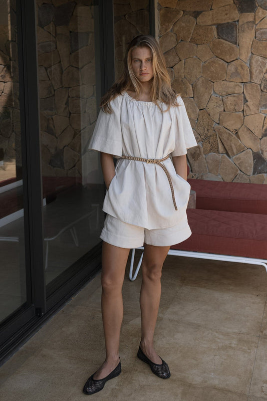 Elasticated Flare Shorts