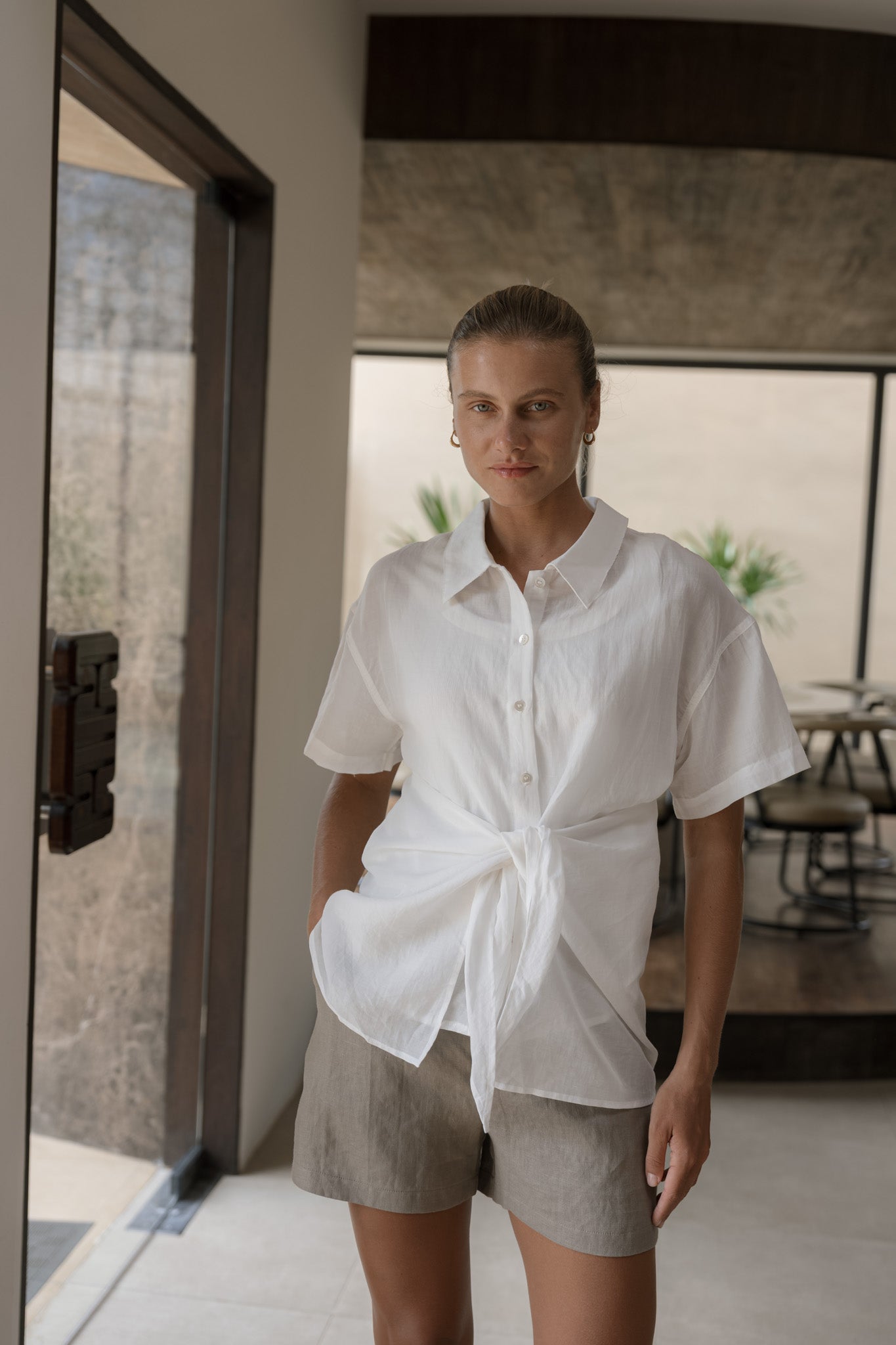 Knot Linen Shirt