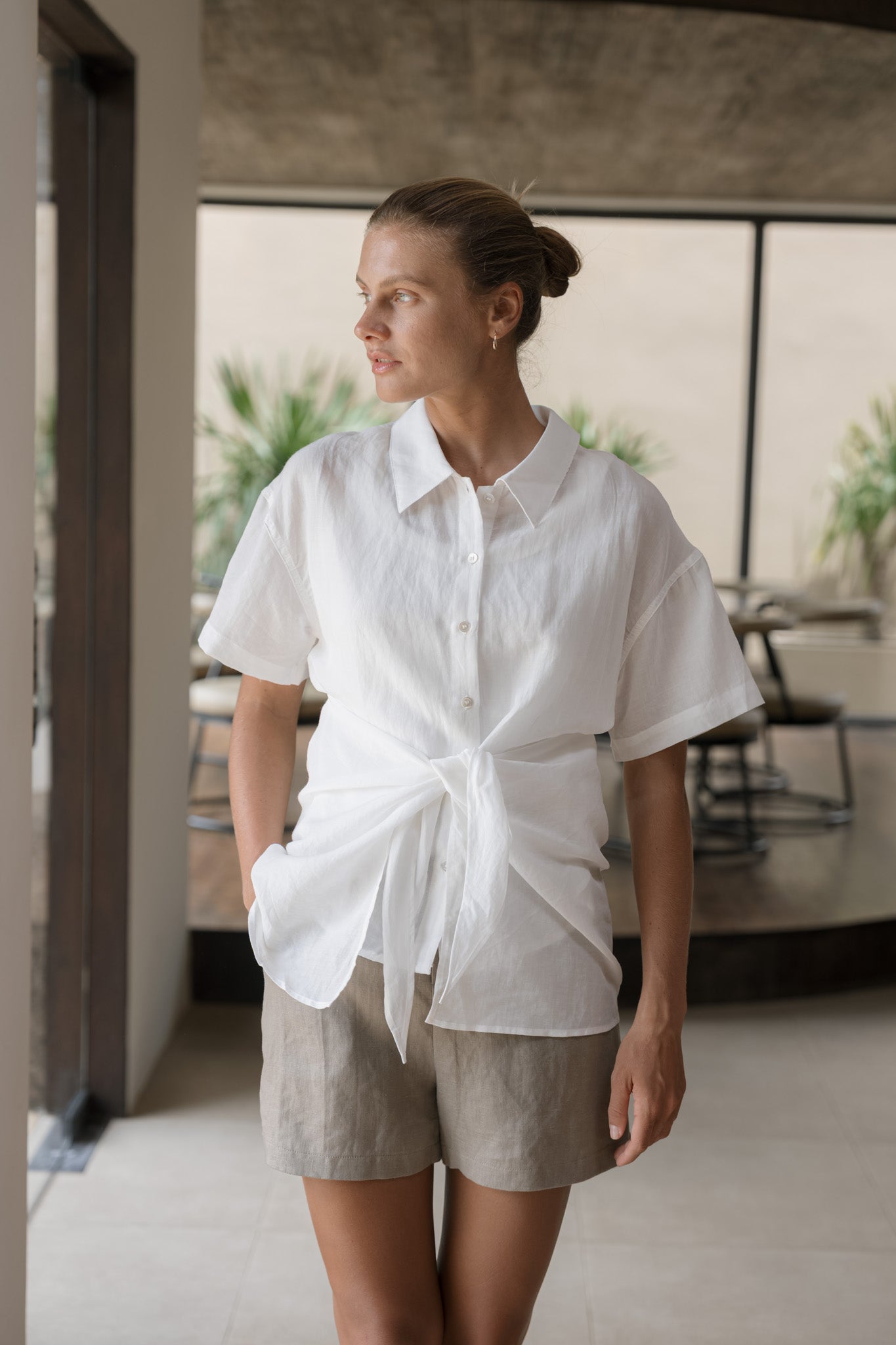 Knot Linen Shirt