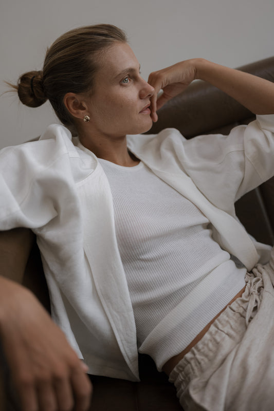 Cut In Knit Tank Top