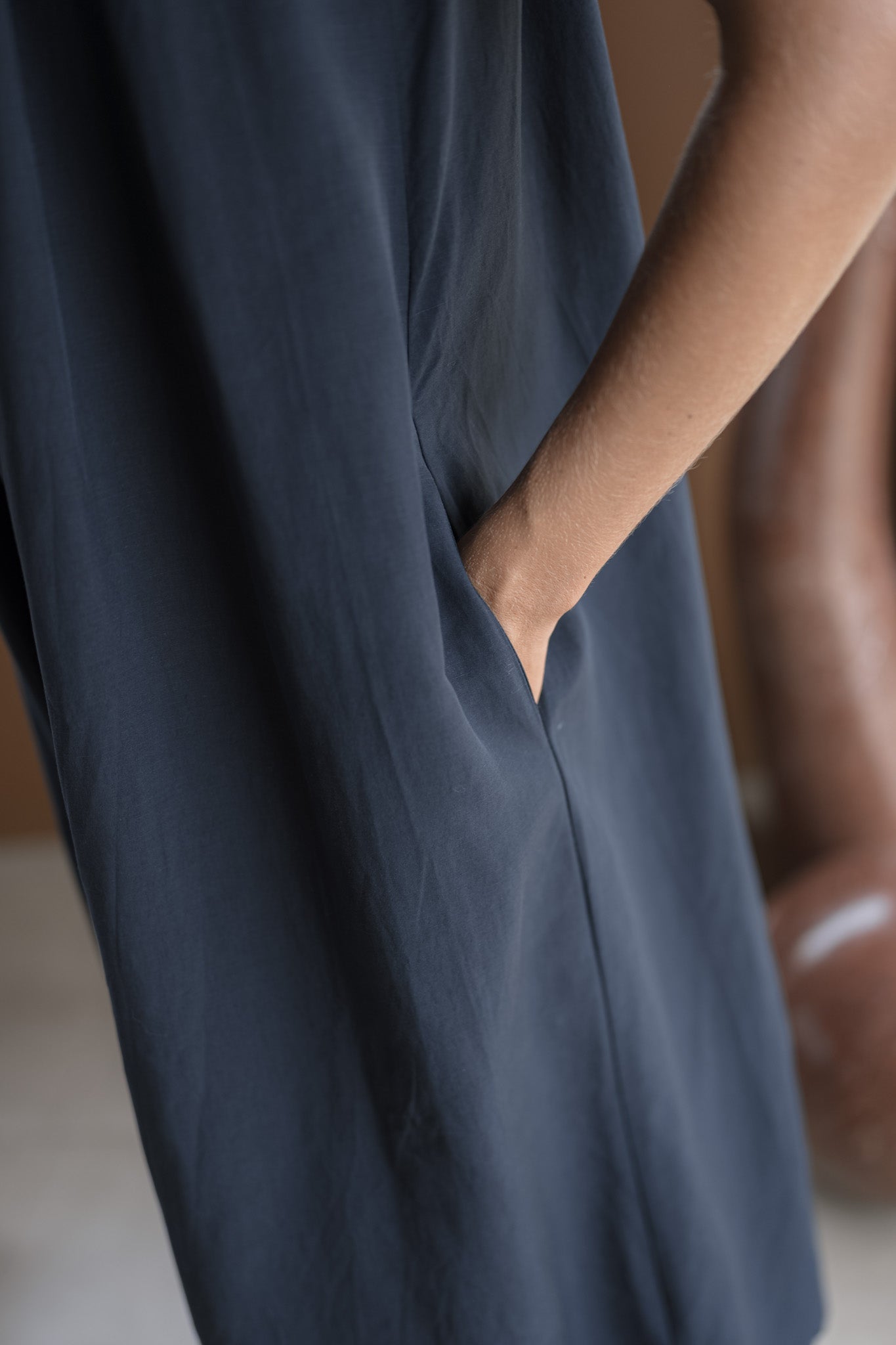 Gathered Tencel Dress