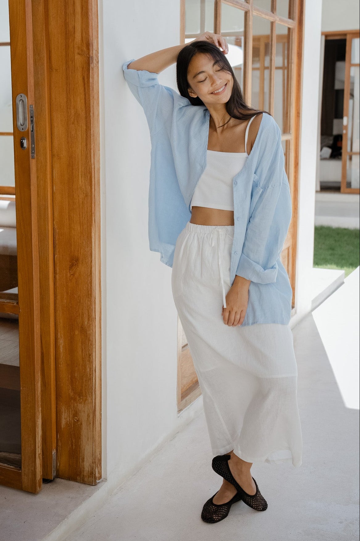 Shadow Linen Skirt
