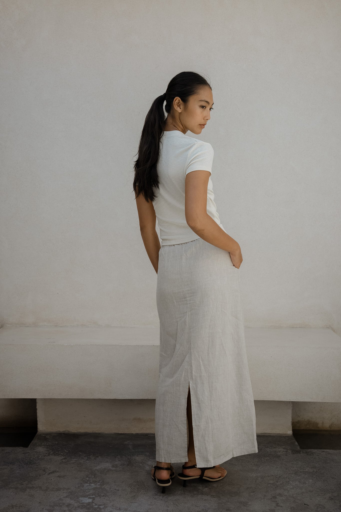 Overlap V Neck Tee