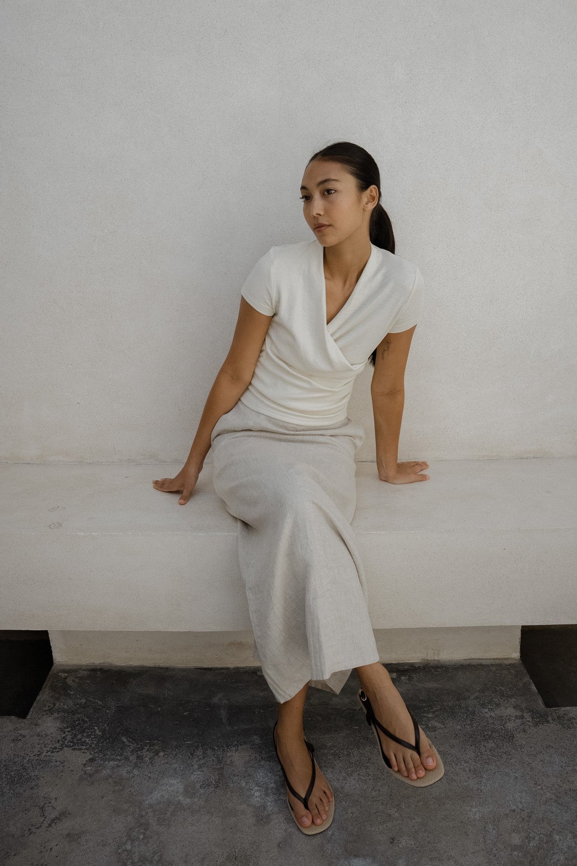 Noon Linen Skirt