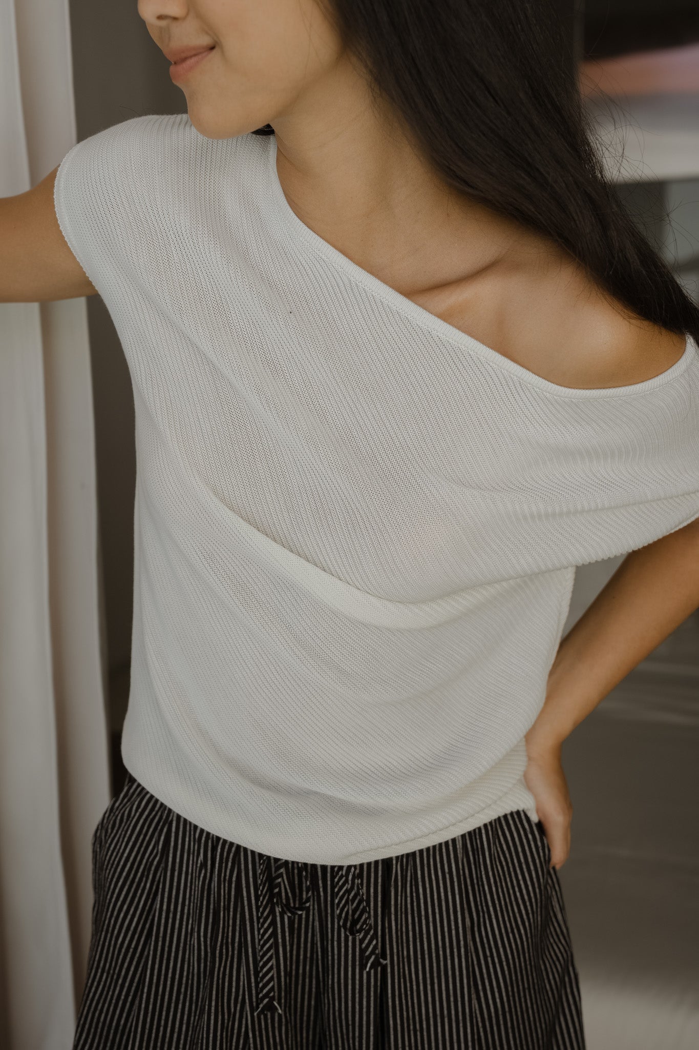 Asymmetrical Knit Top