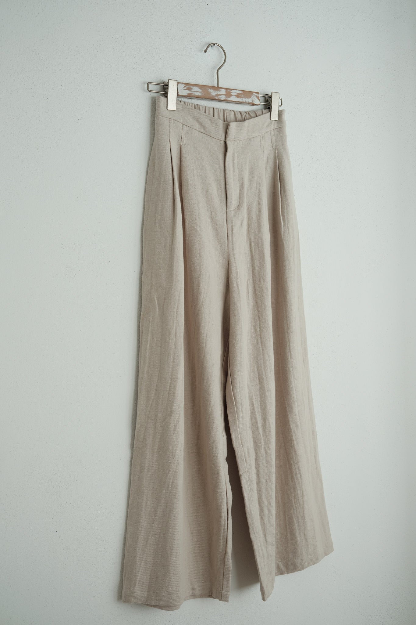 Thalia Long Linen Trousers