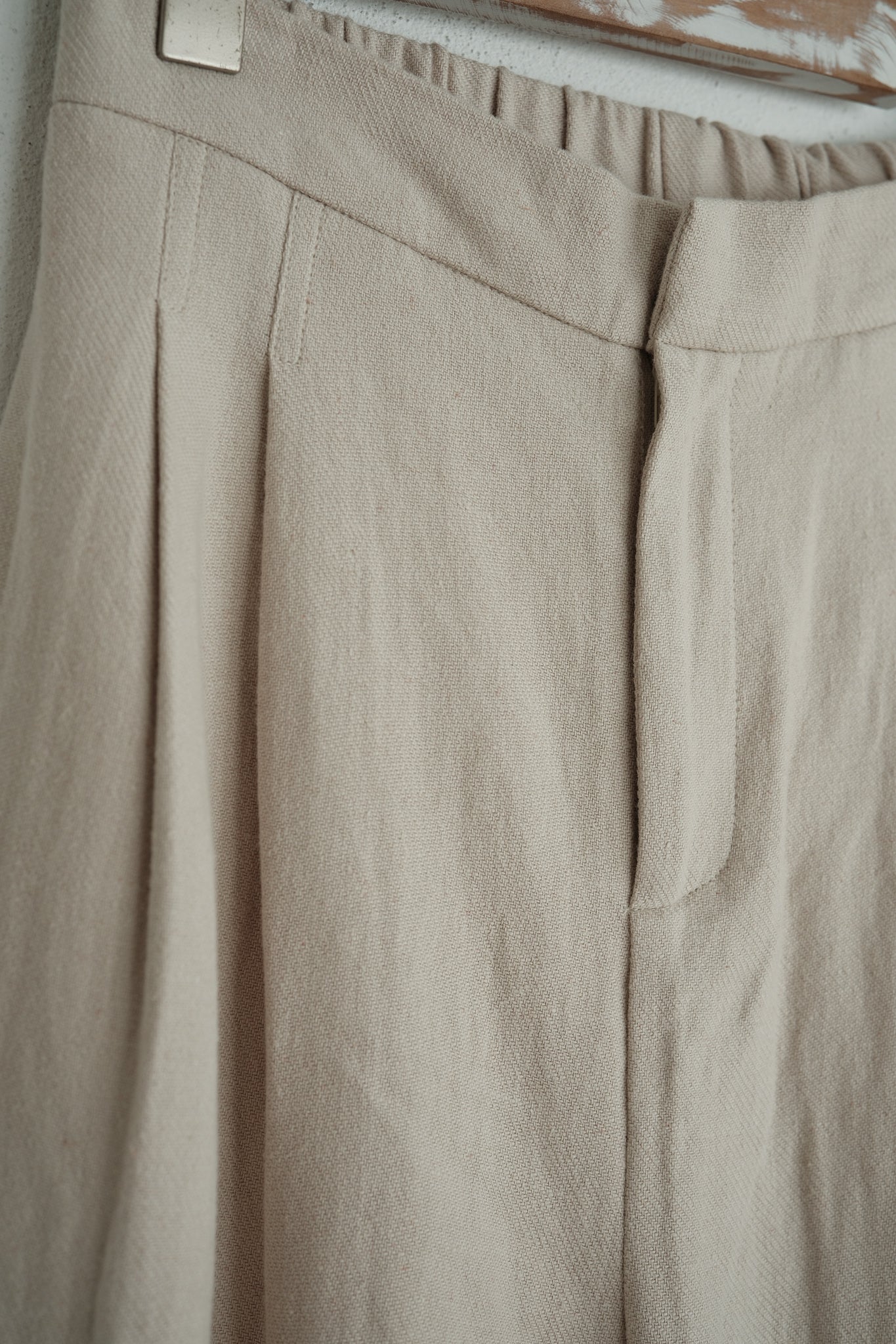 Thalia Long Linen Trousers