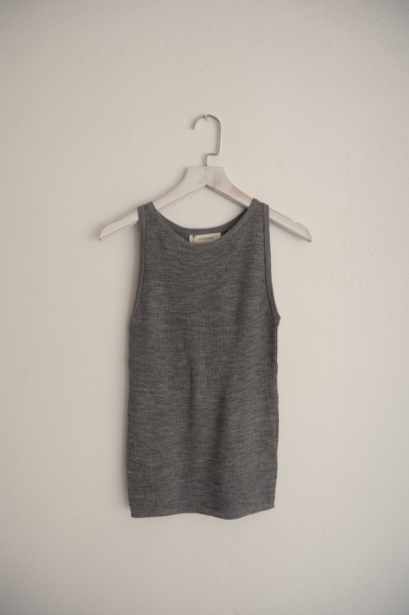Cut In Knit Tank Top