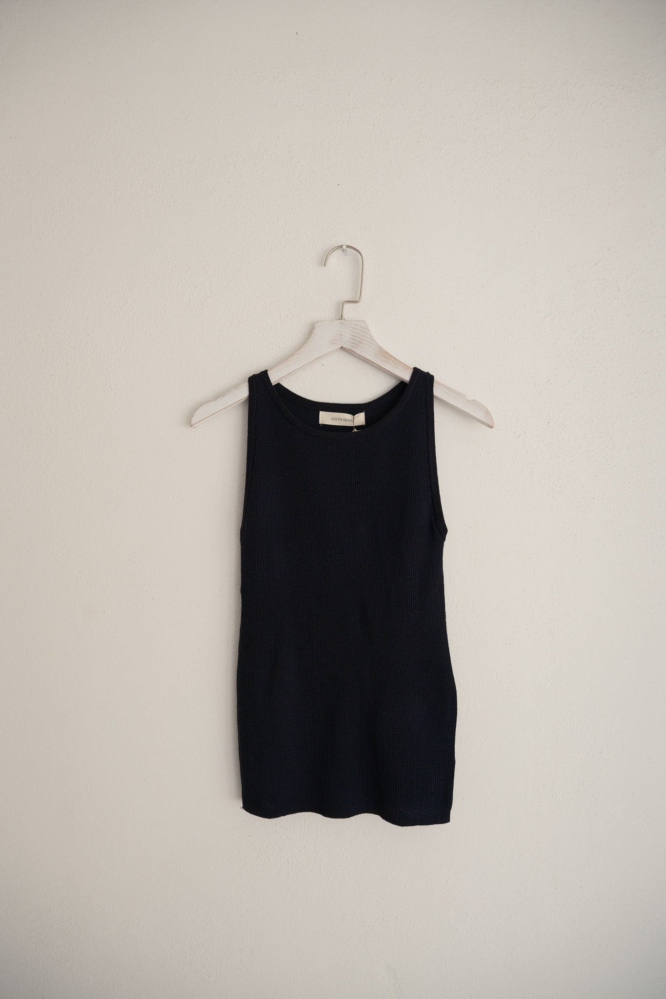 Cut In Knit Tank Top