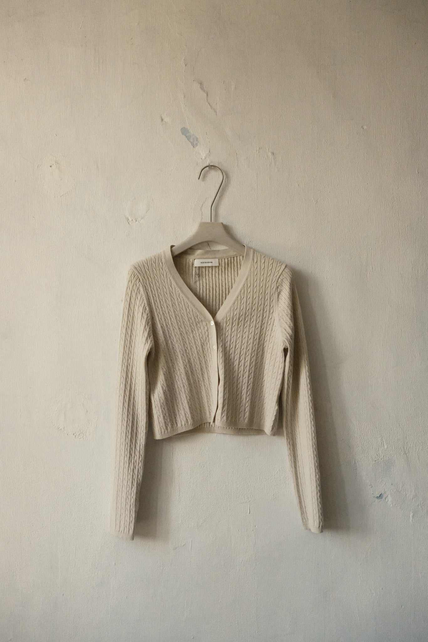 Cropped Knit Cardigan