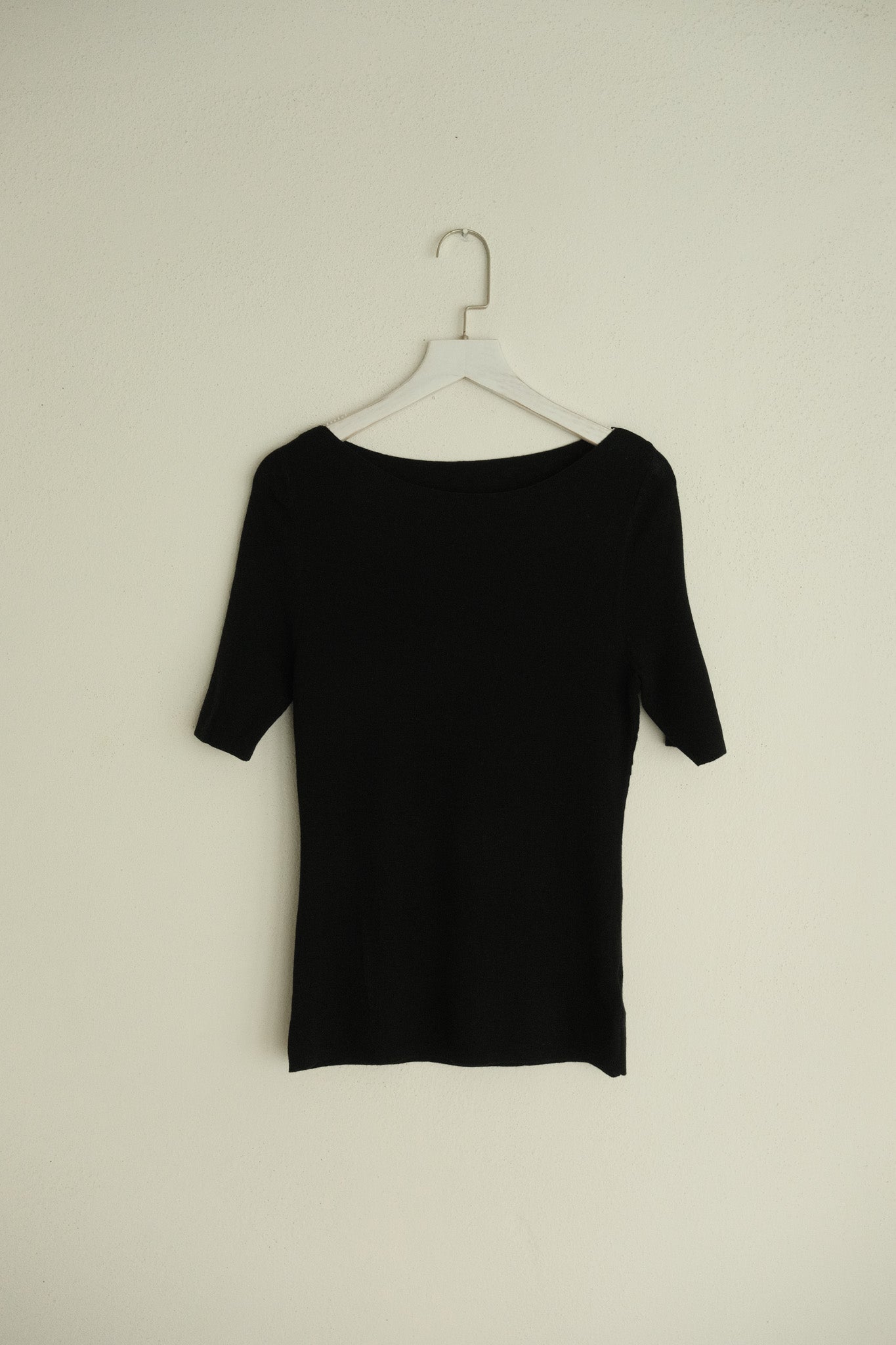 Boat Neck Soft Knit Top