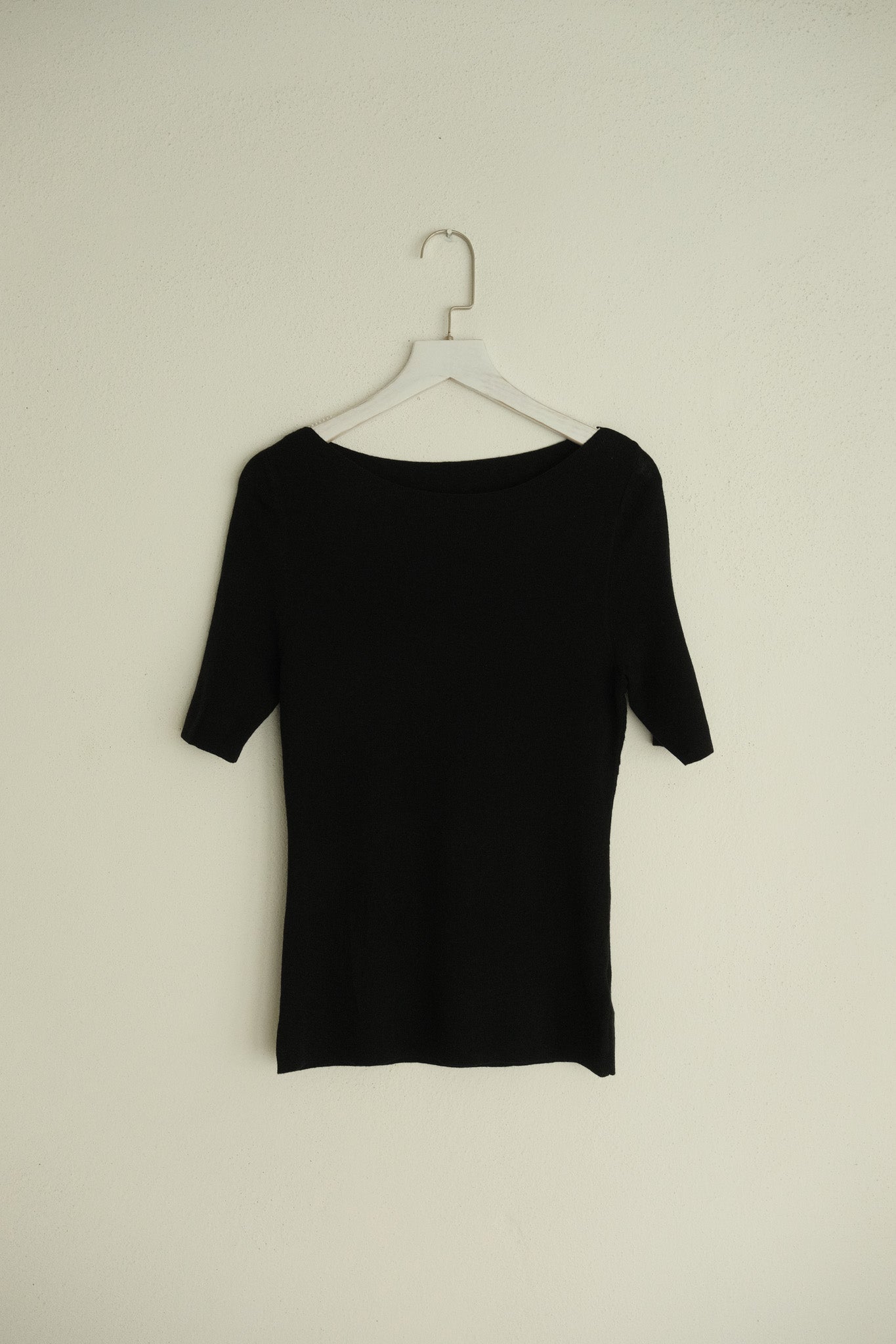 Boat Neck Soft Knit Top