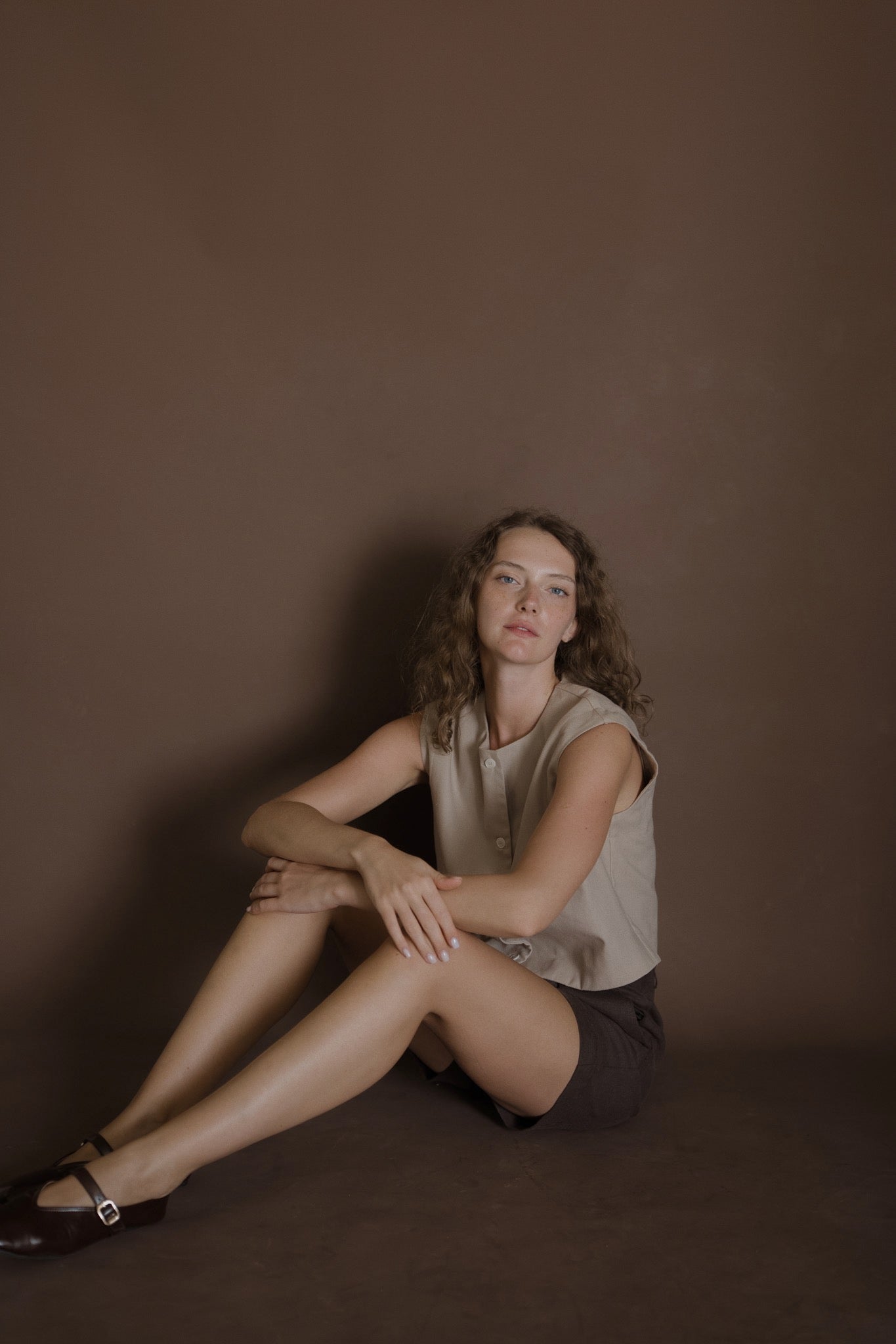 Button Linen Top