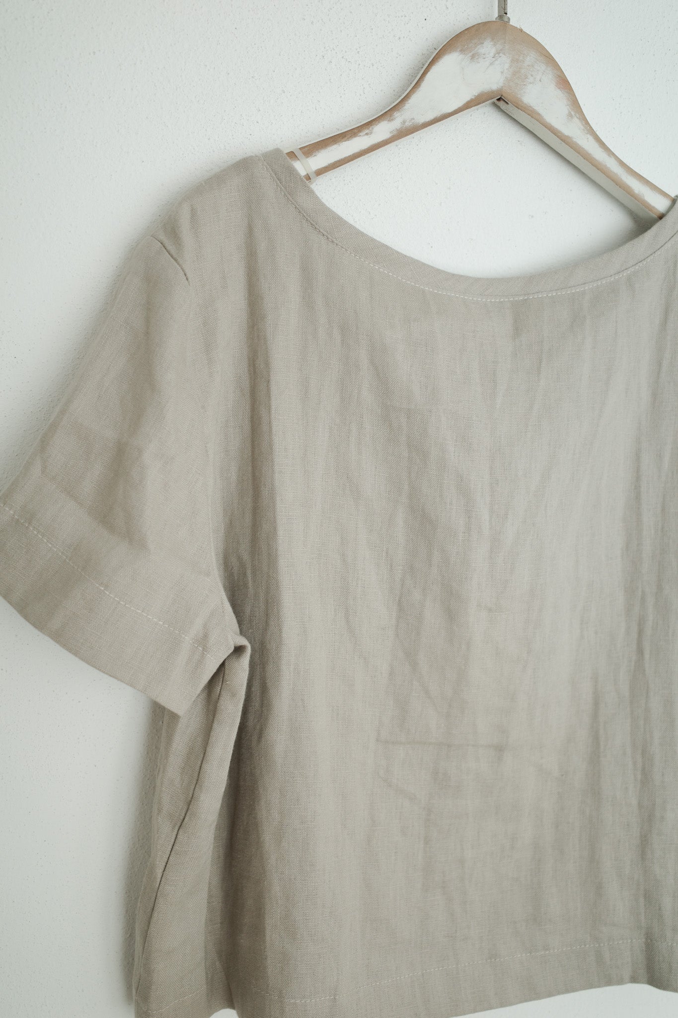 Short Sleeve Linen Top