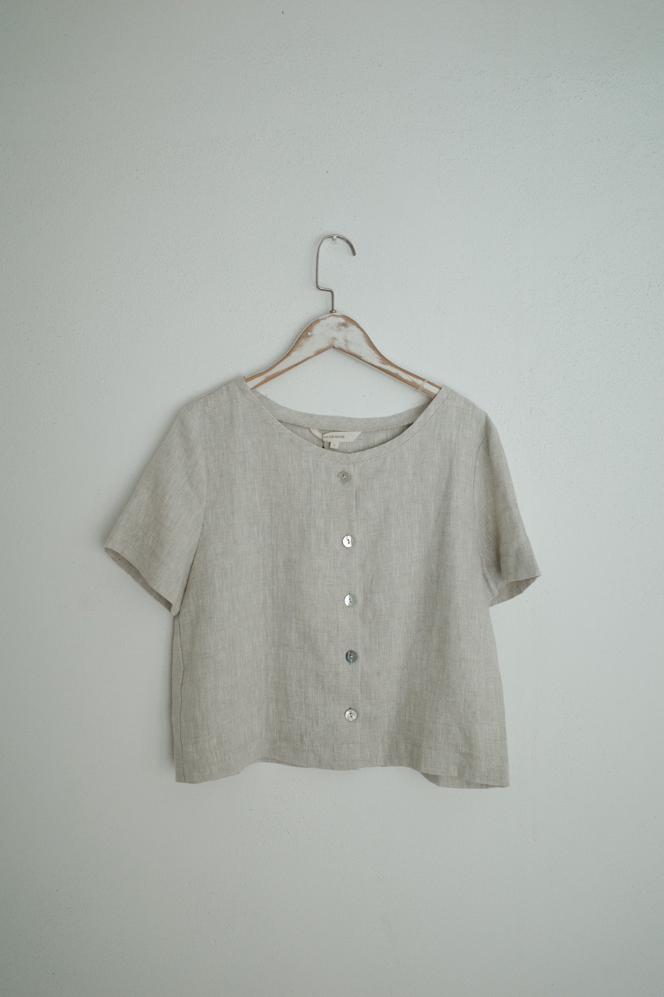 Short Sleeve Linen Top