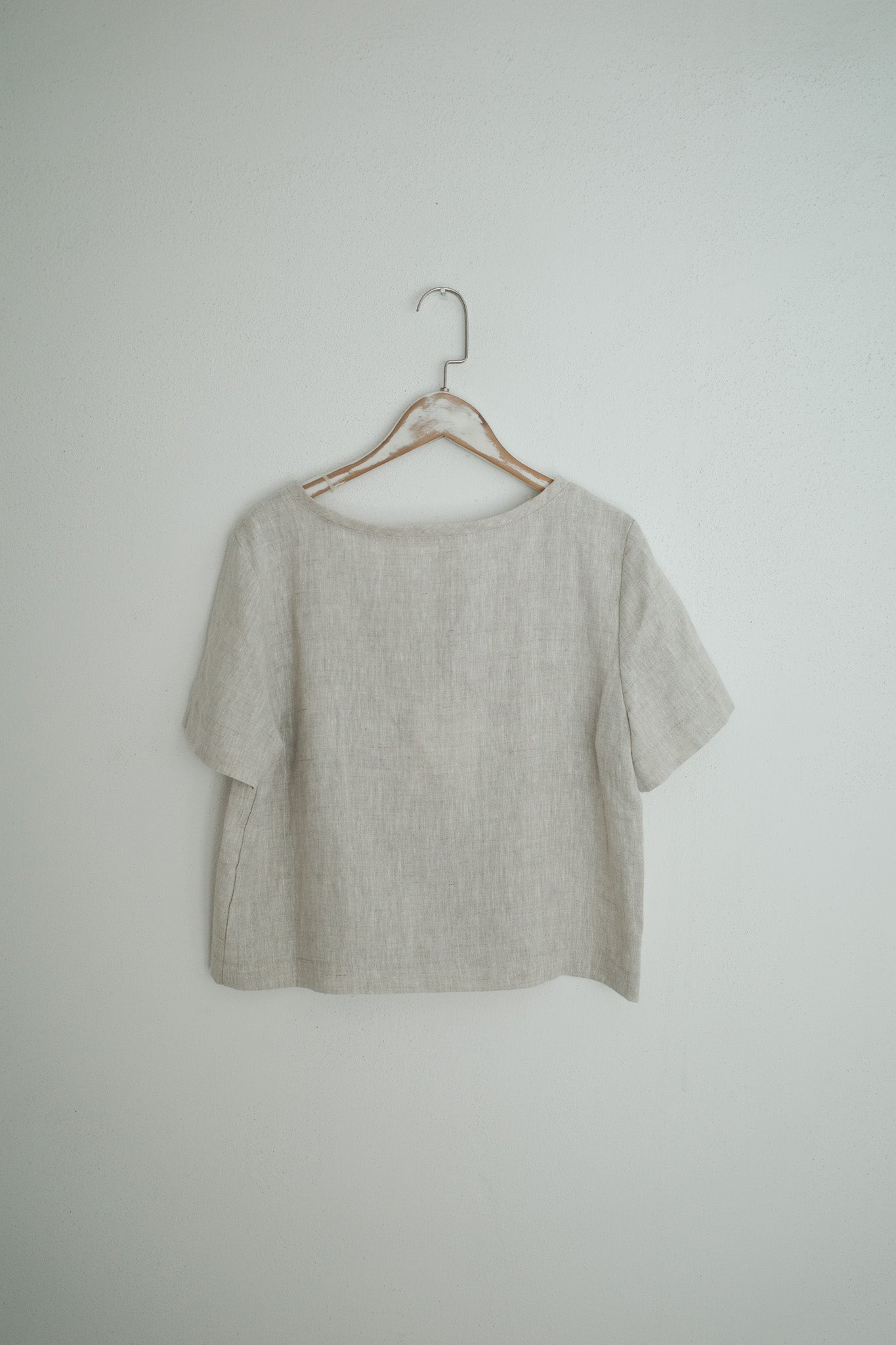 Short Sleeve Linen Top