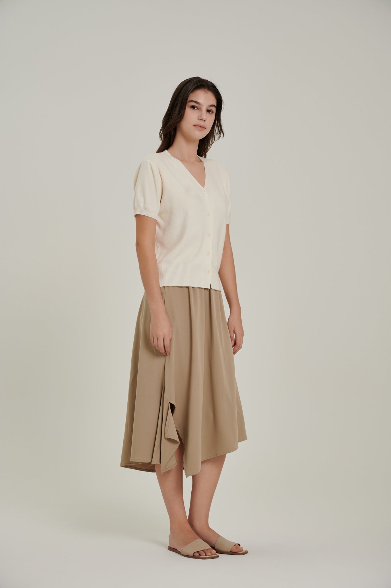 Asymmetrical Flare Skirt