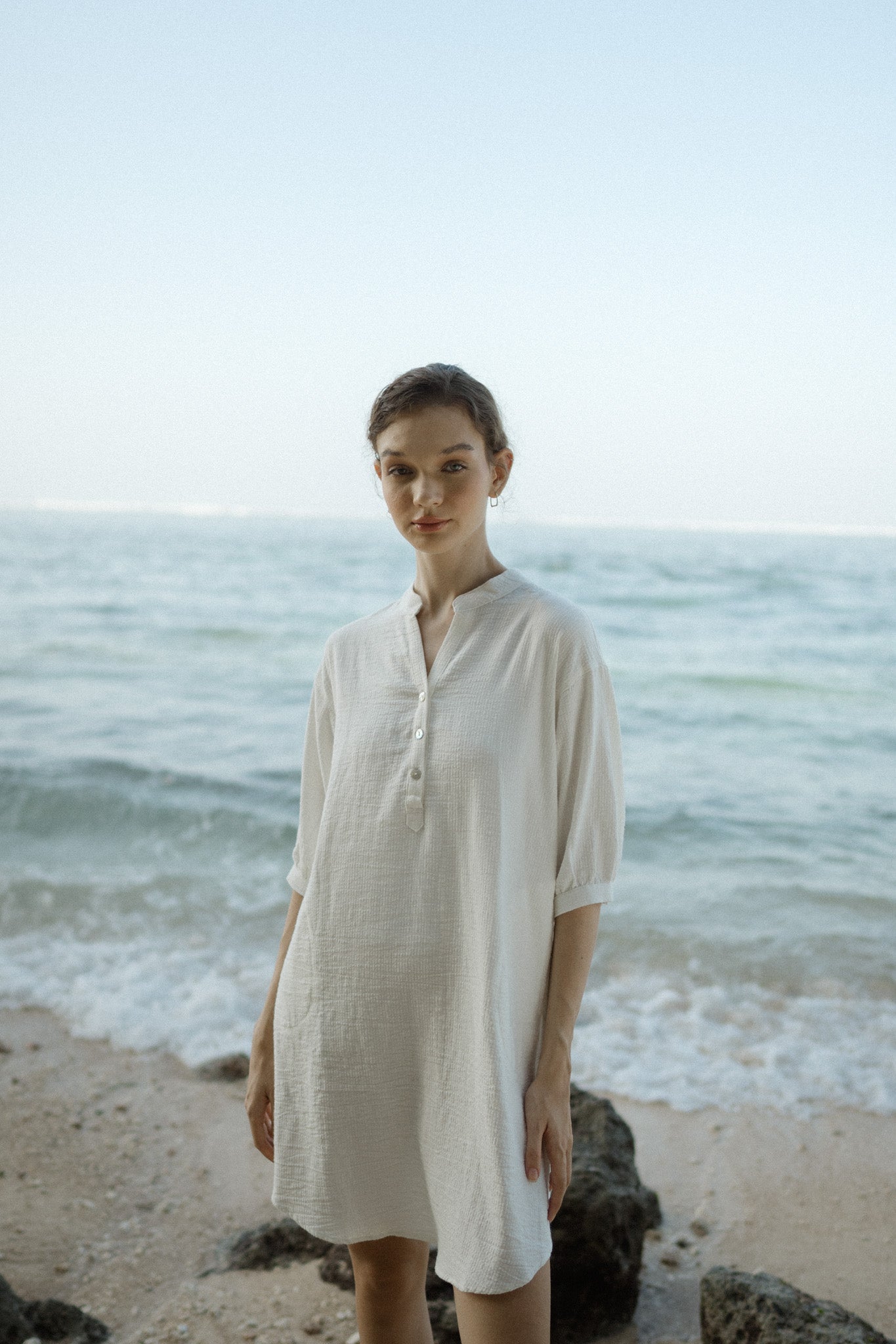 Savannah Textured Linen Dress