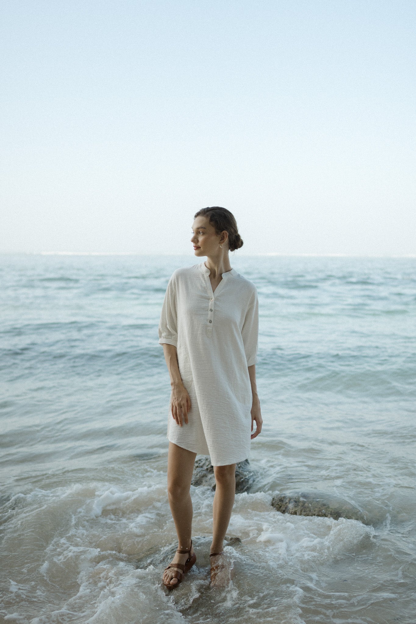 Savannah Textured Linen Dress