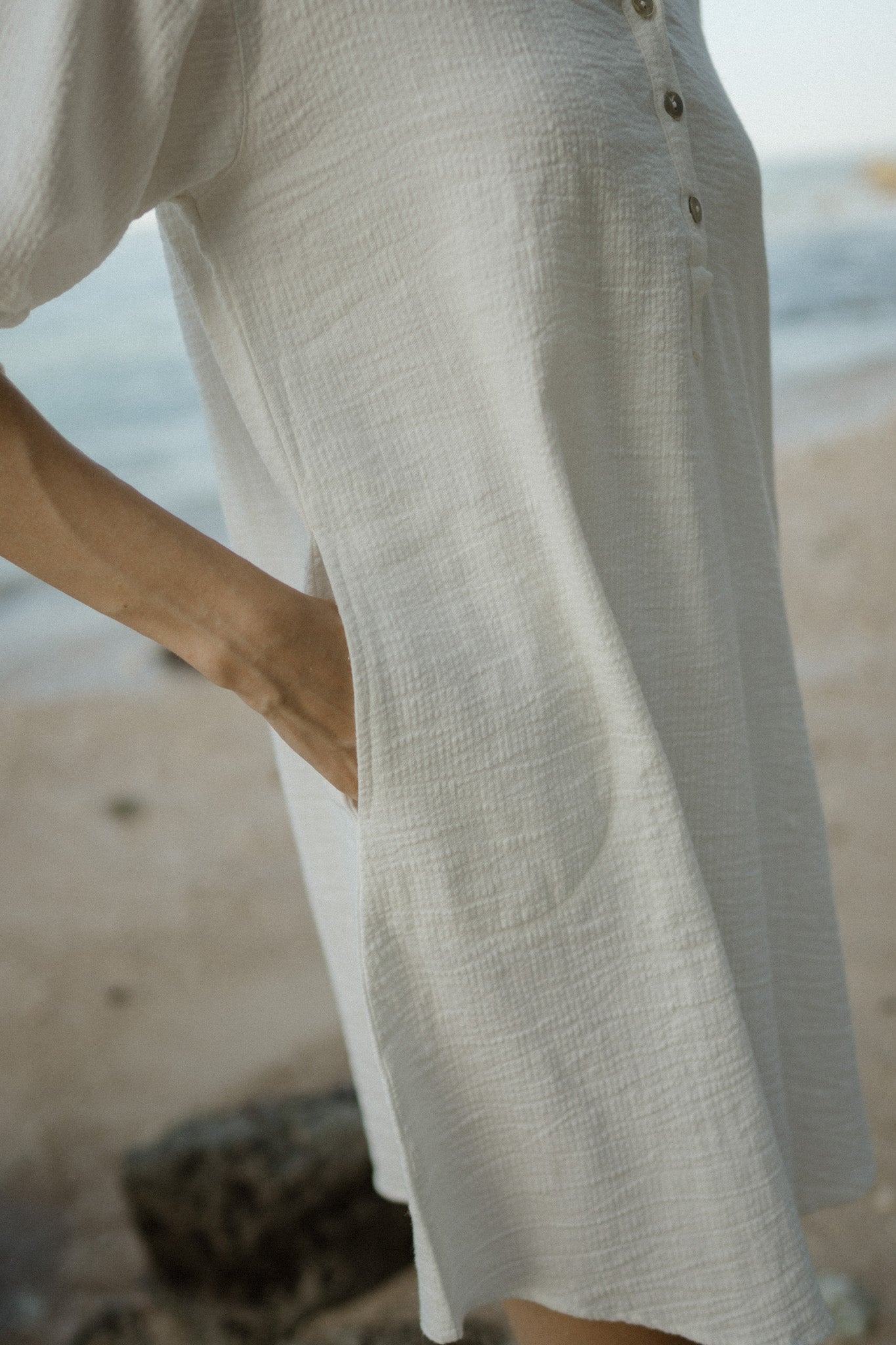 Savannah Textured Linen Dress