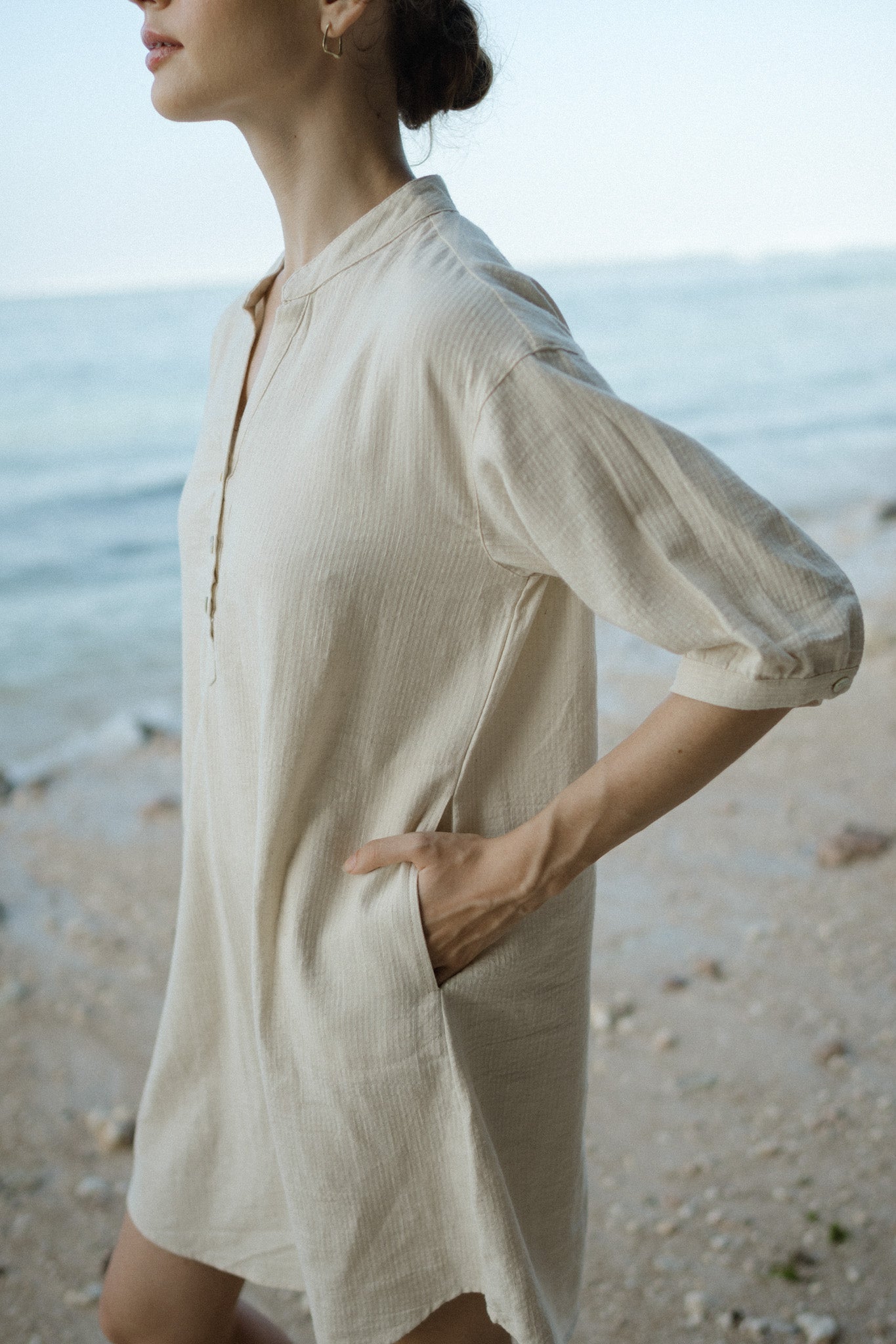 Savannah Textured Linen Dress