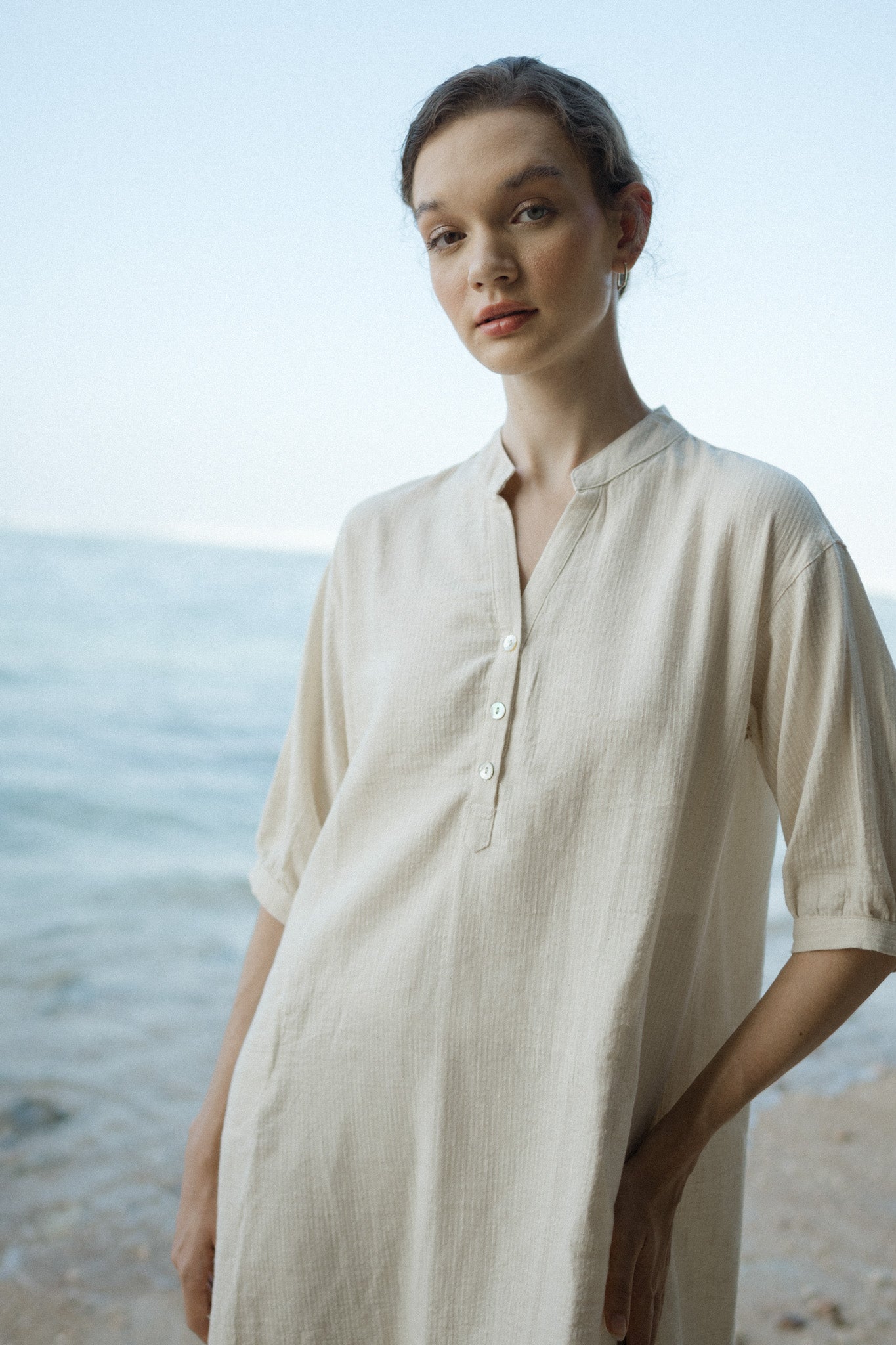 Savannah Textured Linen Dress