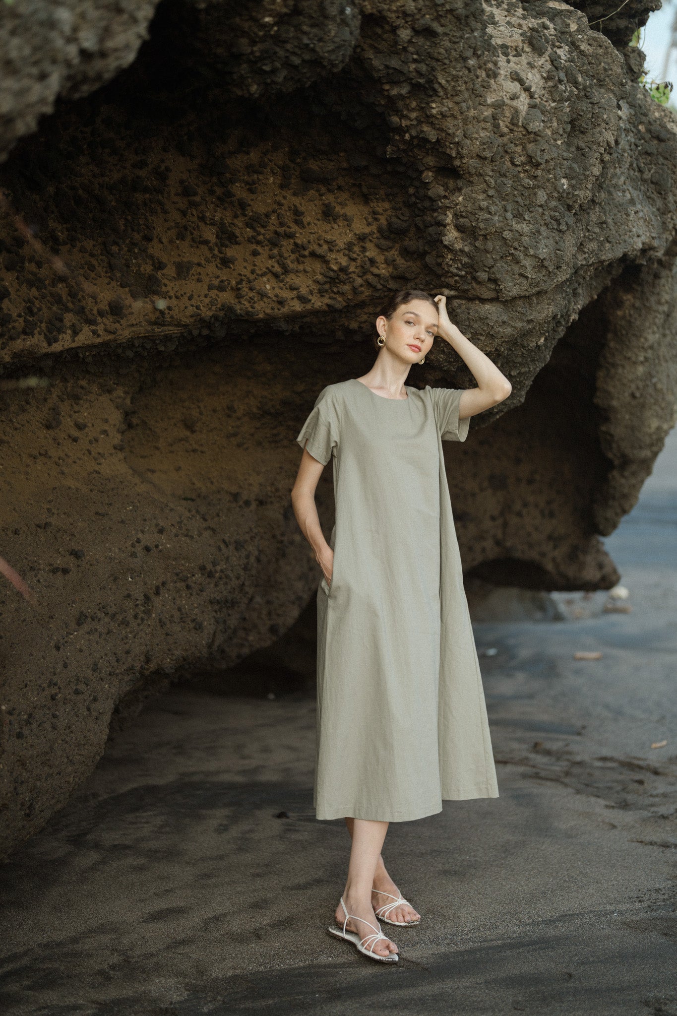 Minimal Linen Dress Sixth Sense Design