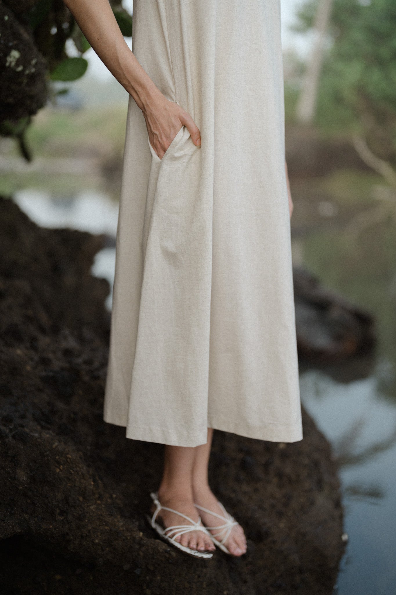 Minimal Linen Dress