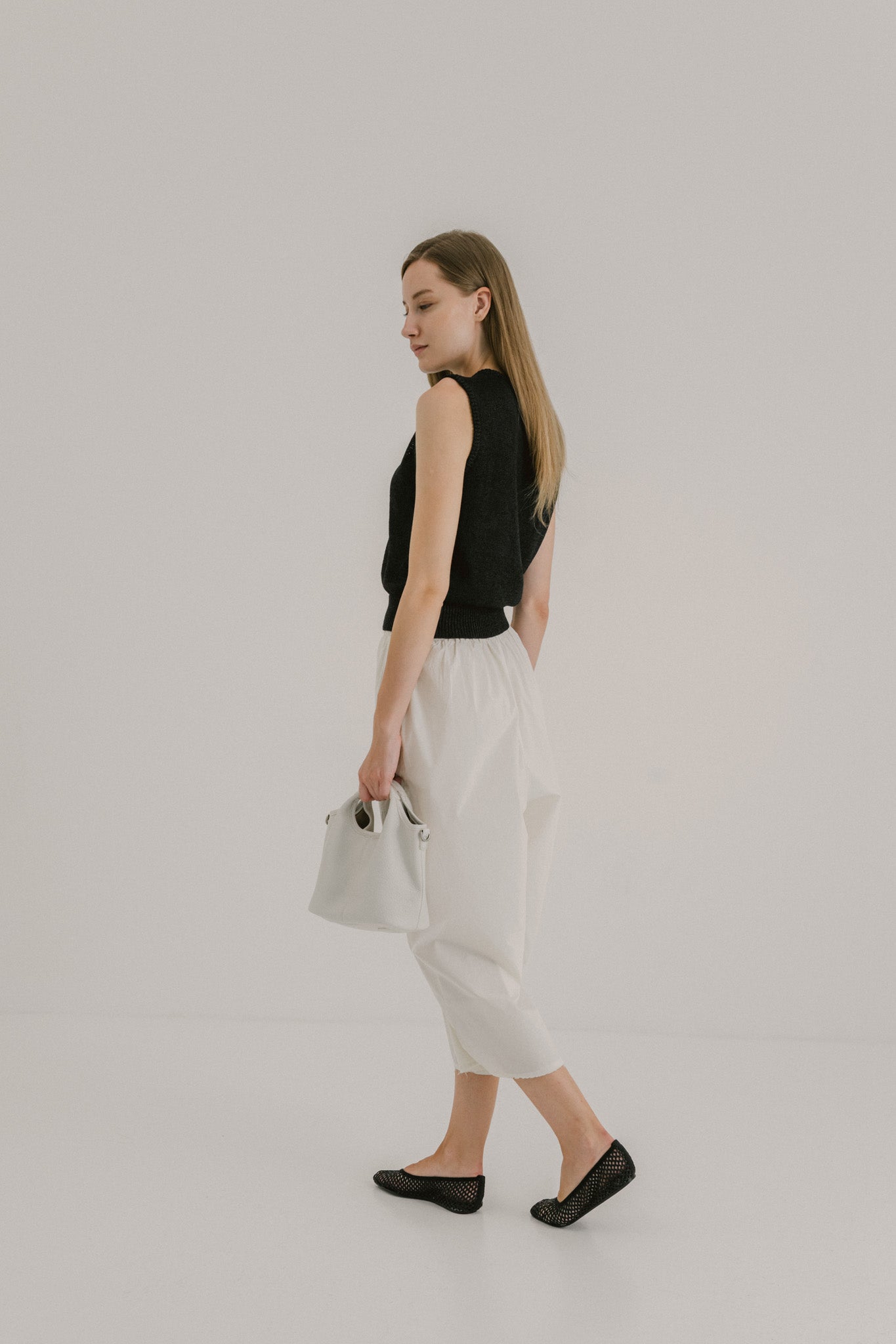 Cotton Flare Trousers