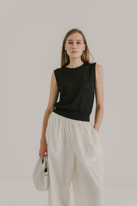 Sleeveless Knit Top