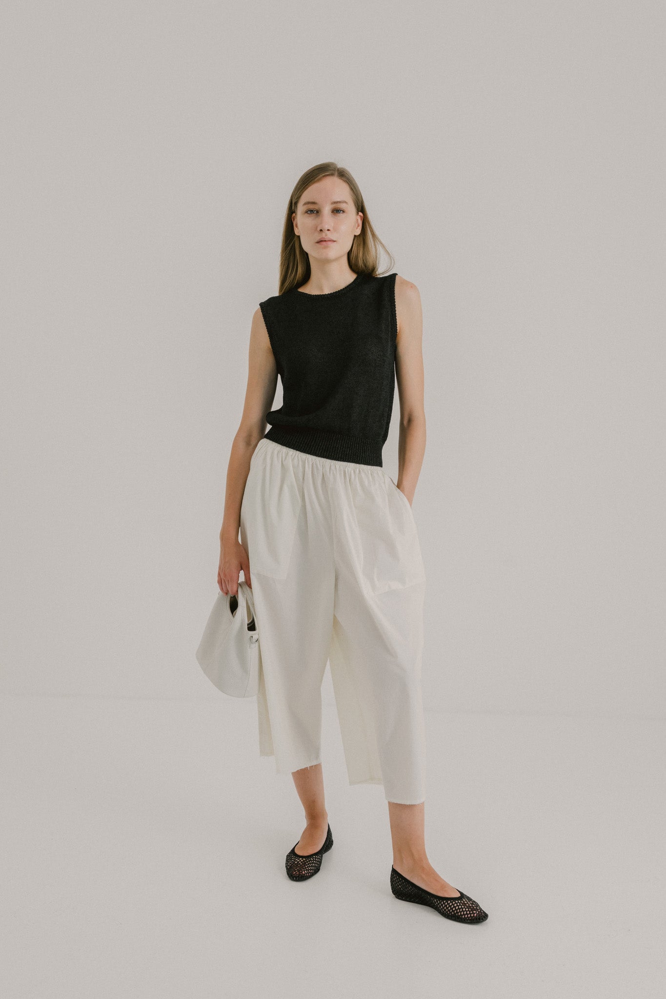 Cotton Flare Trousers