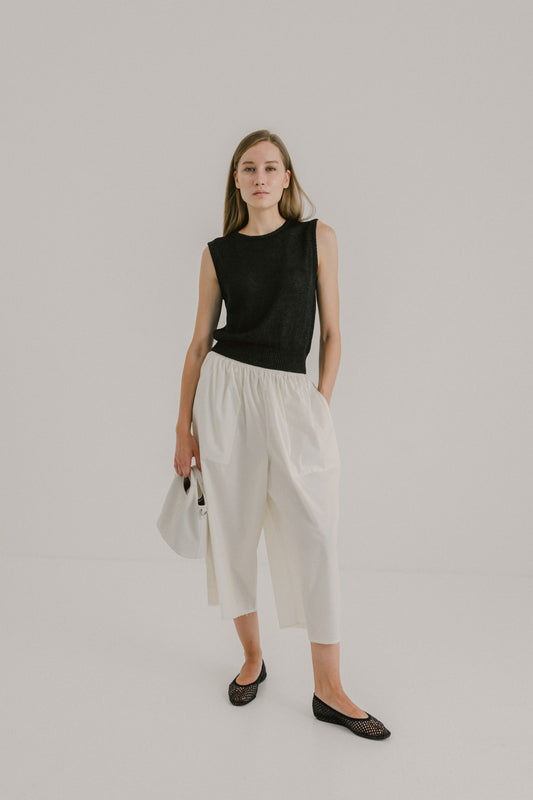 Cotton Flare Trousers