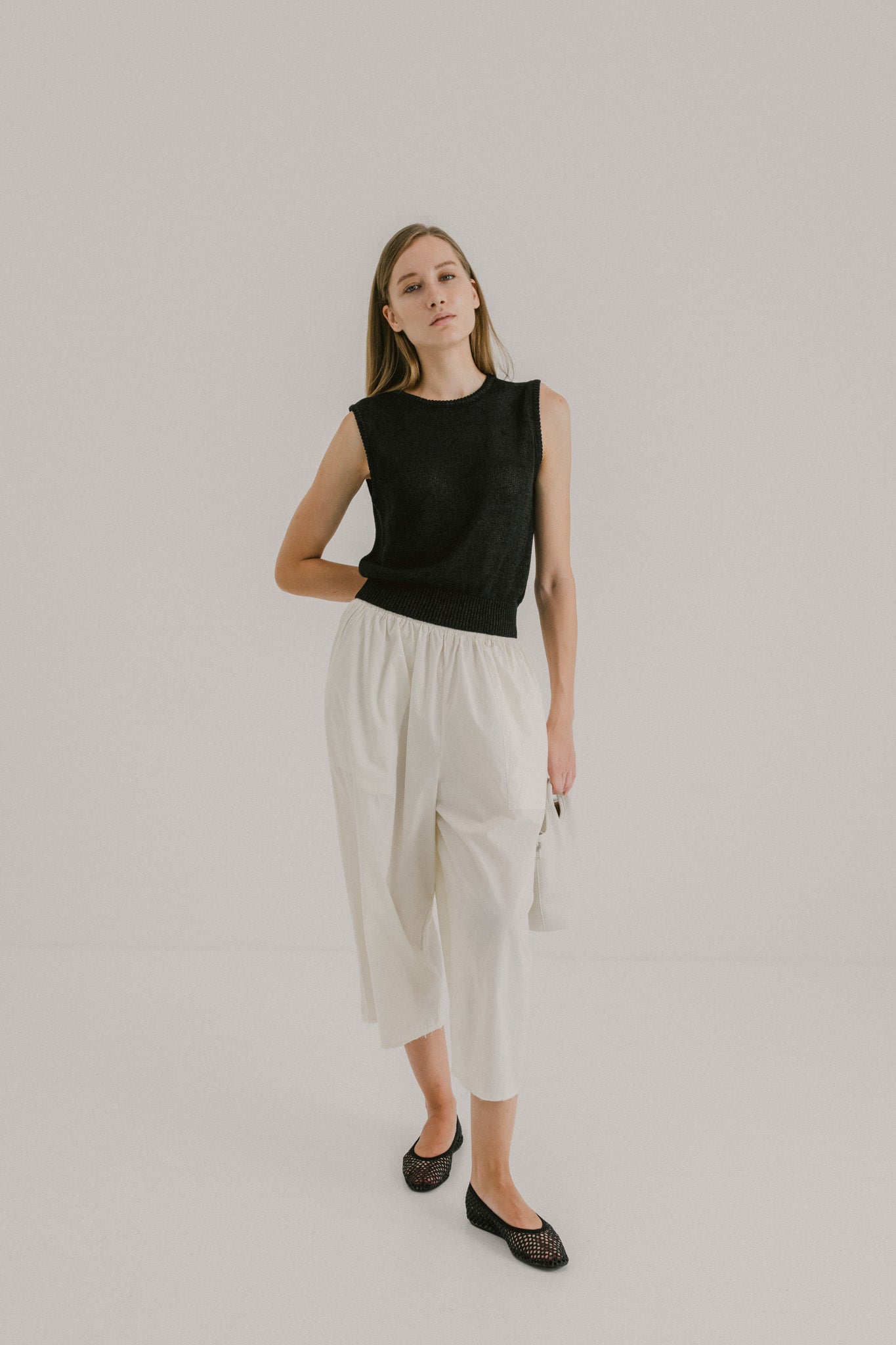 Cotton Flare Trousers