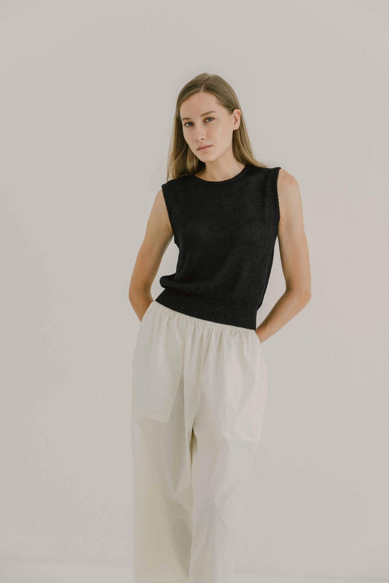 Sleeveless Knit Top