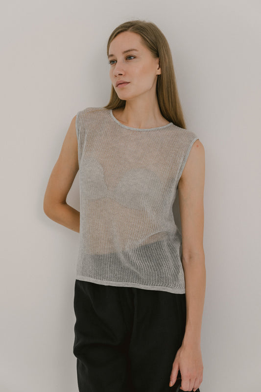Open Back Knit Top