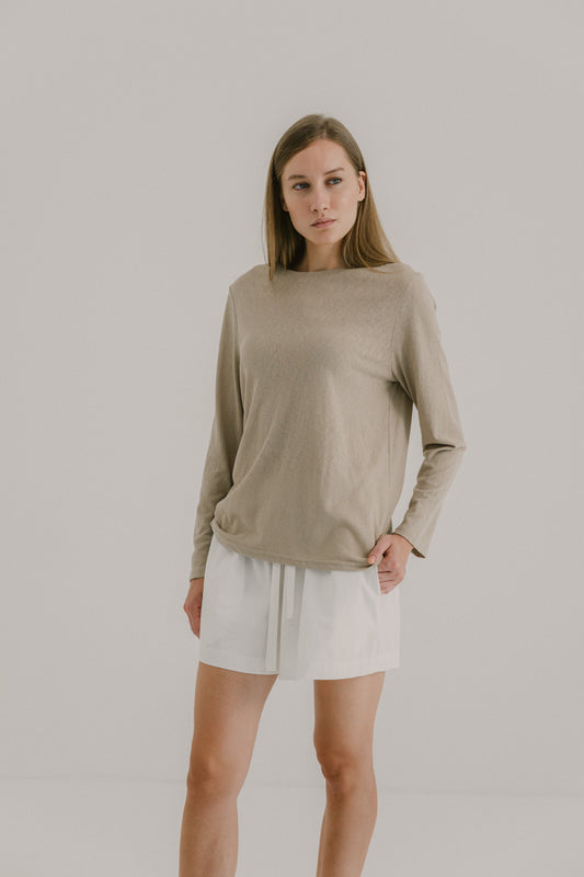 Long Sleeve Viscose Tee