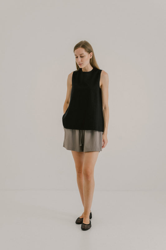 Fringe Neckline Top