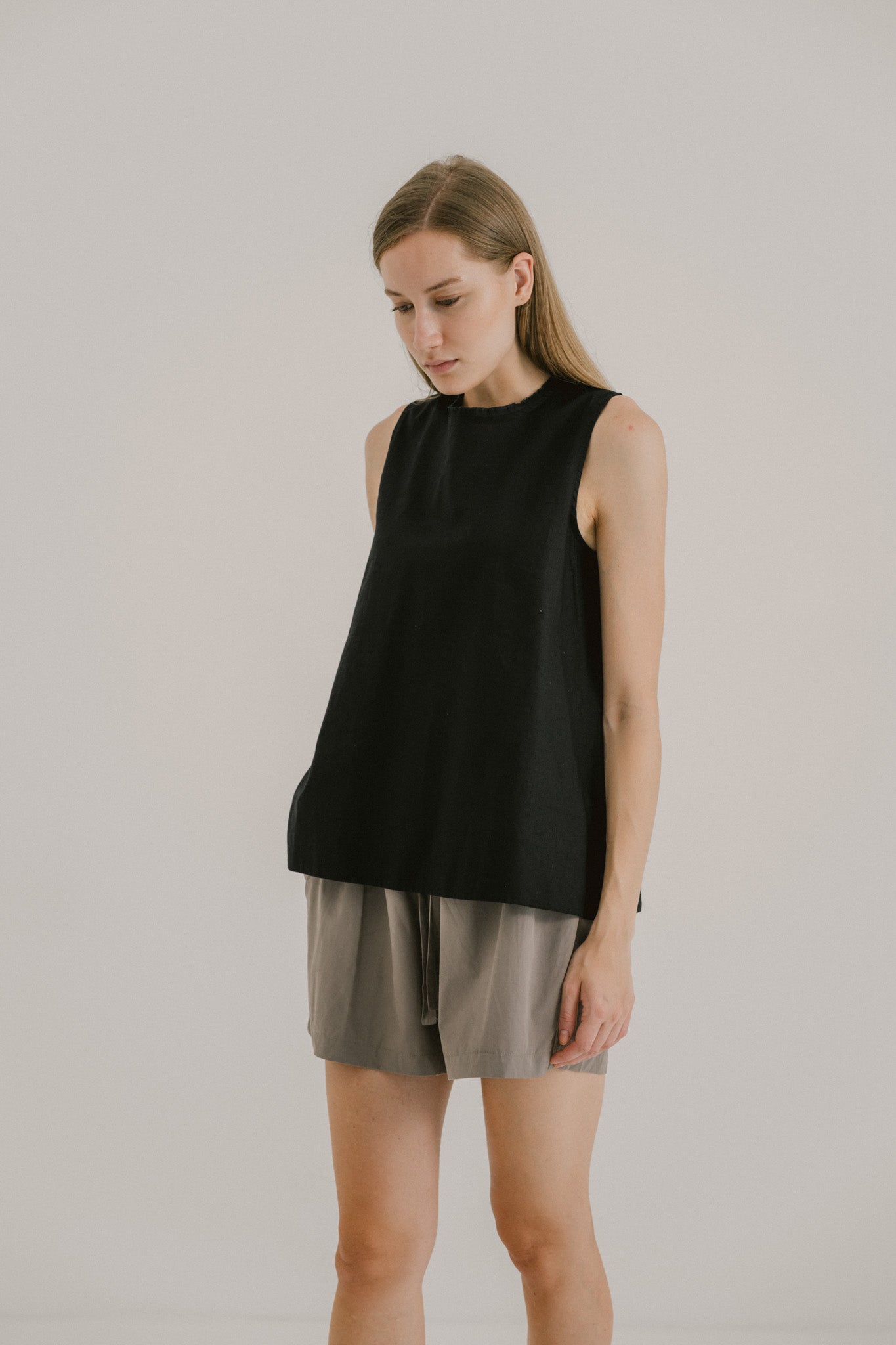 Fringe Neckline Top