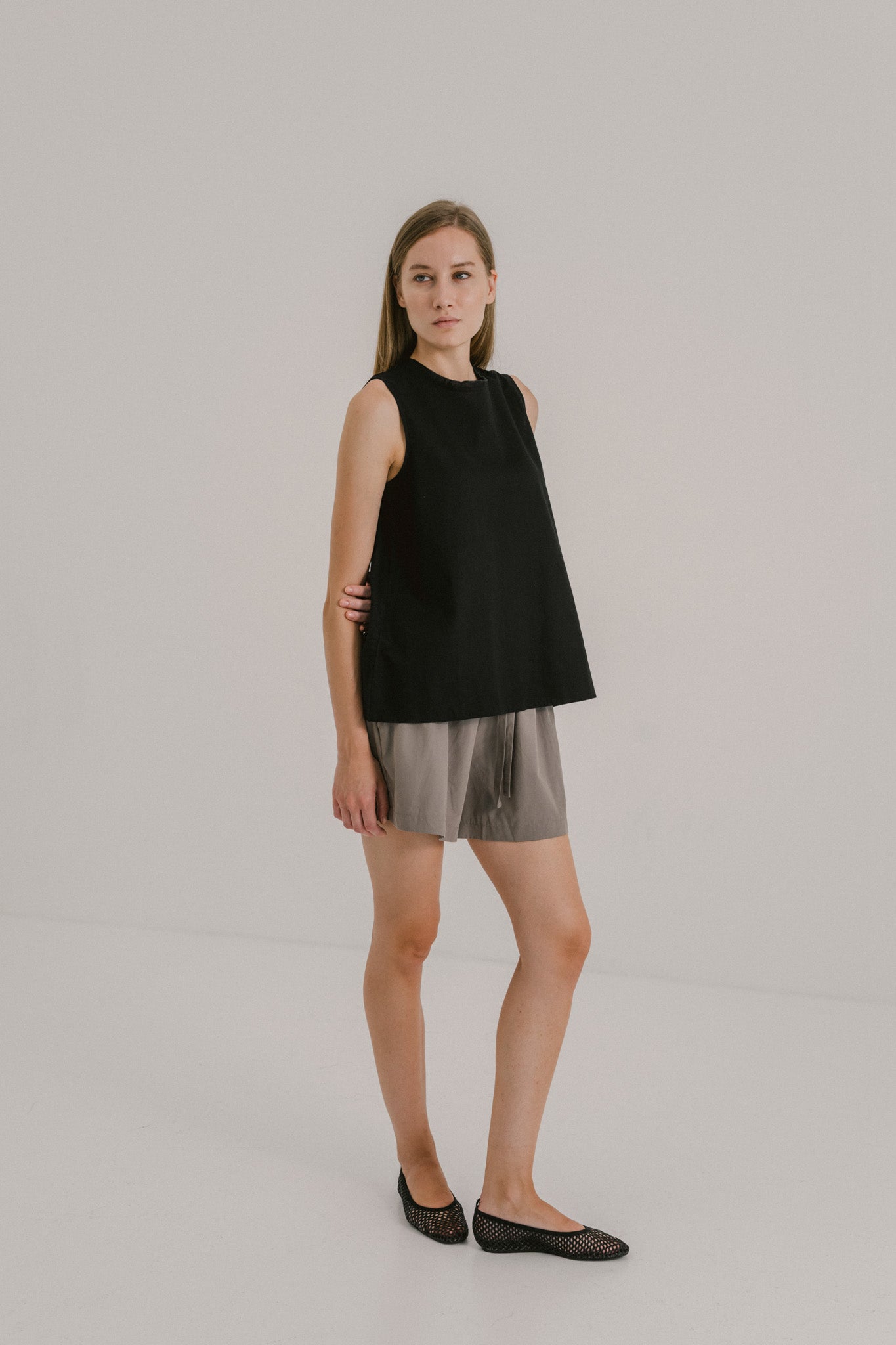 Fringe Neckline Top