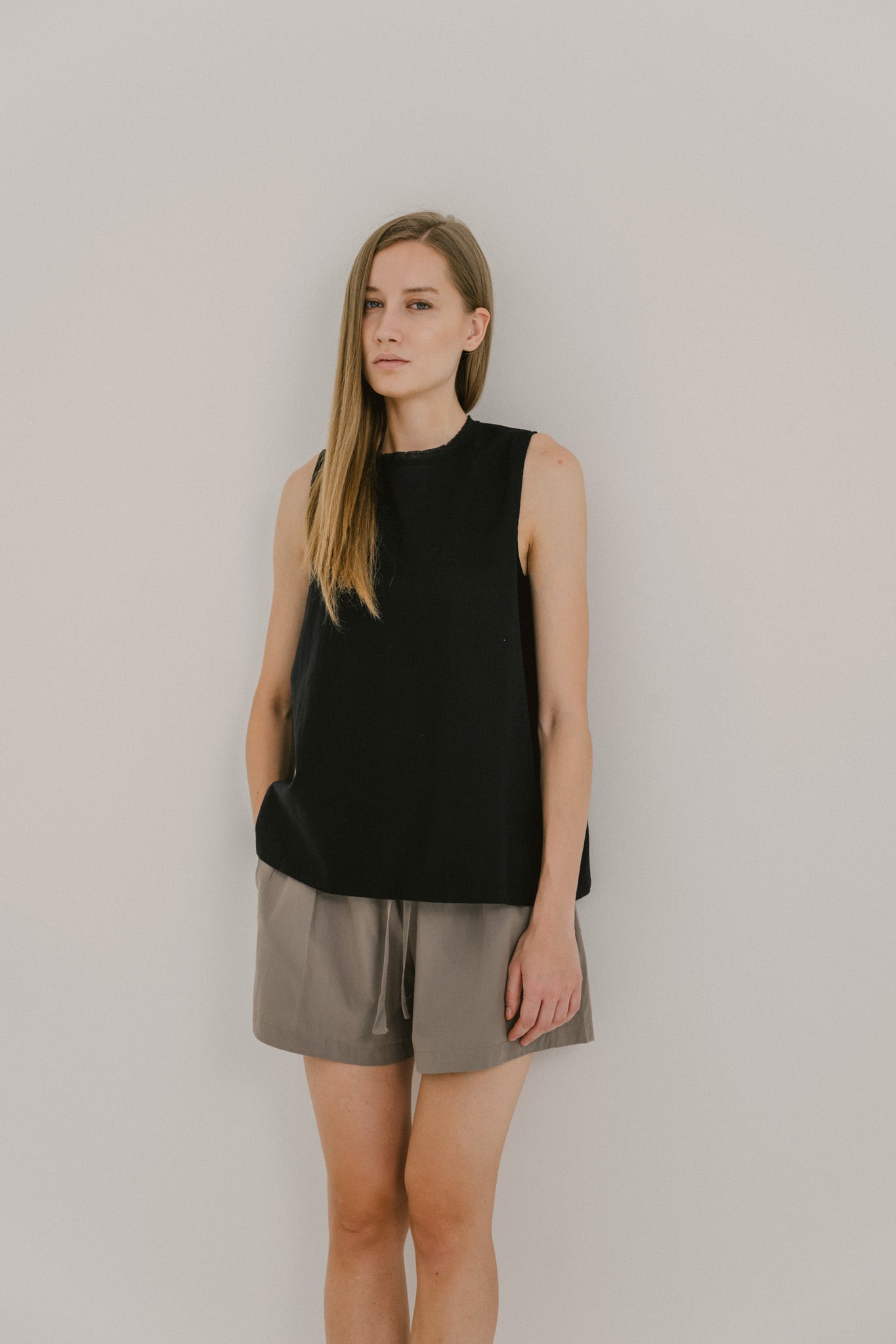 Fringe Neckline Top