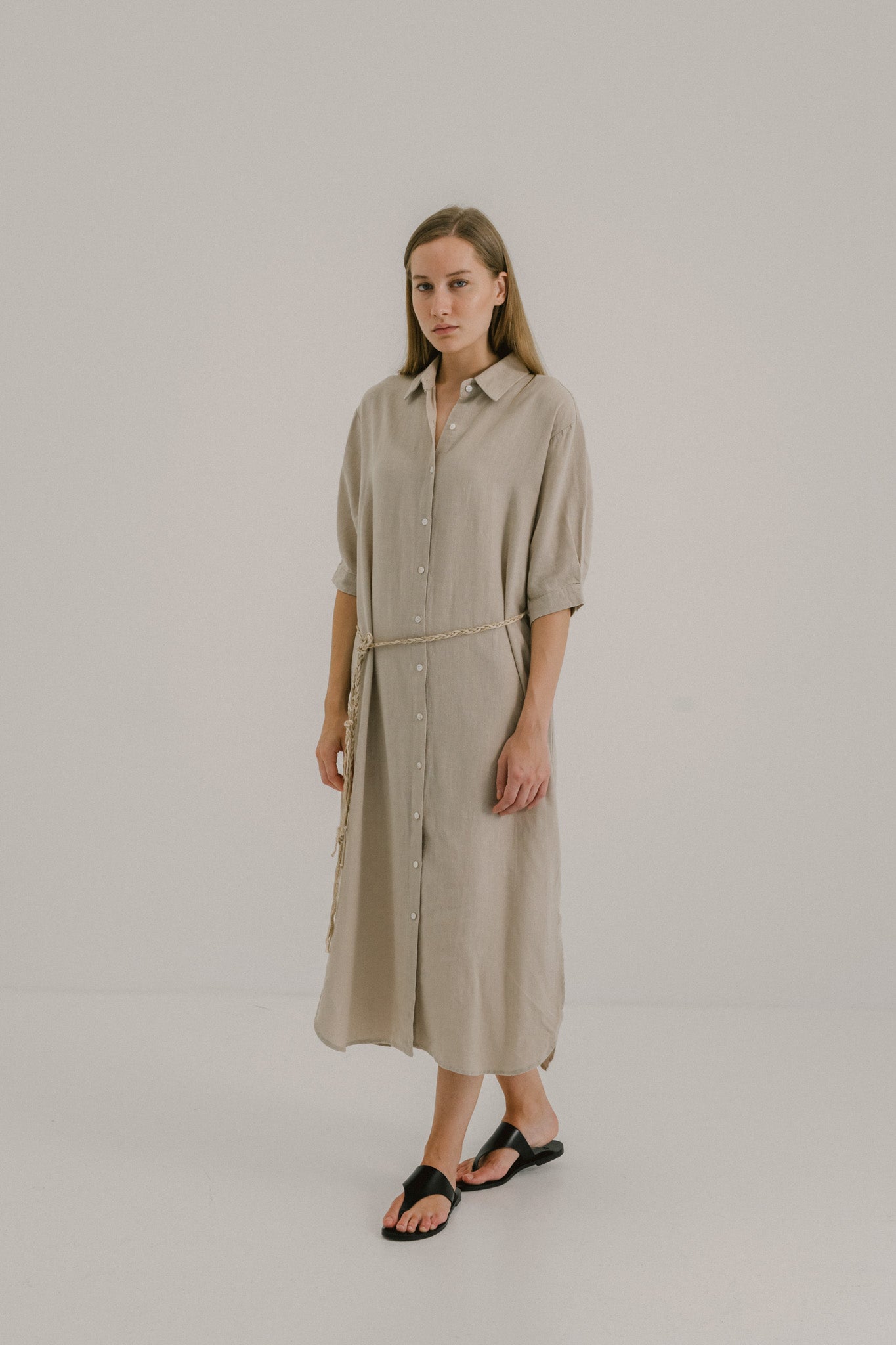 Linen Shirt Dress