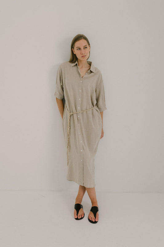 Linen Shirt Dress