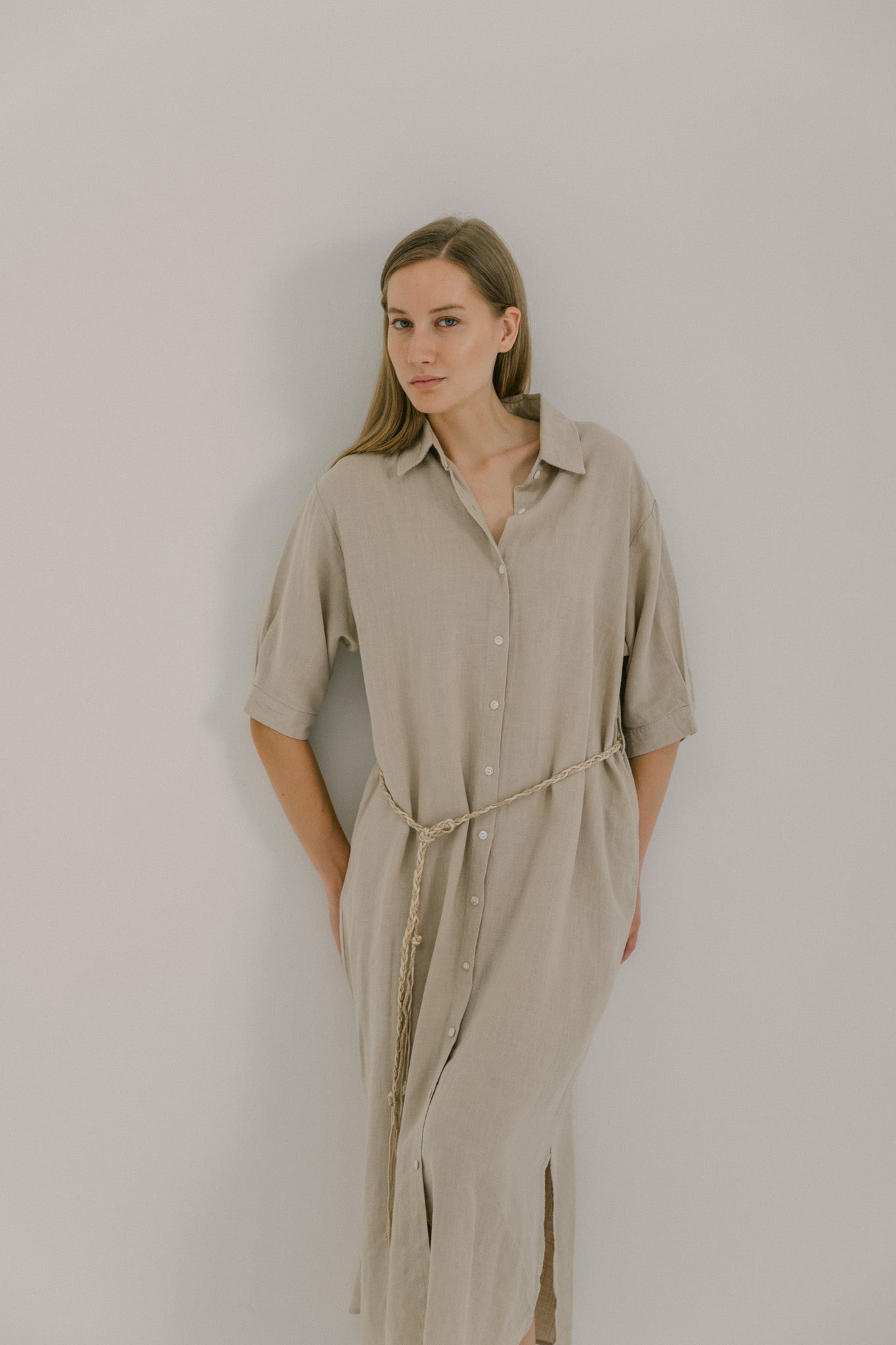 Linen Shirt Dress
