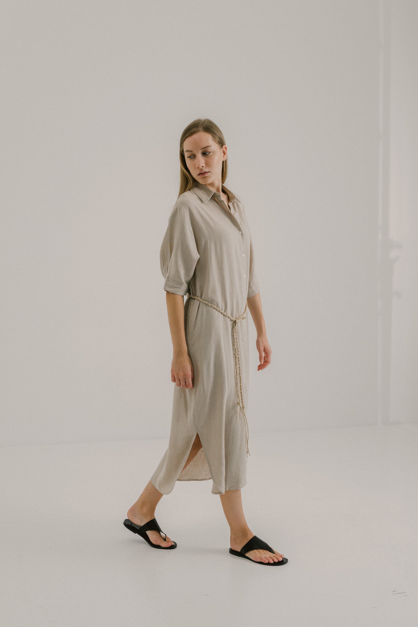 Linen Shirt Dress