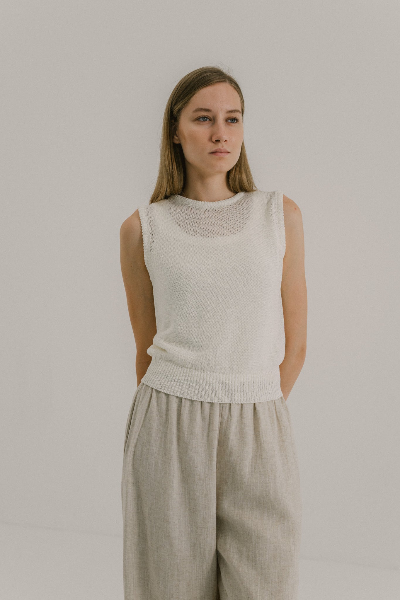 Sleeveless Knit Top
