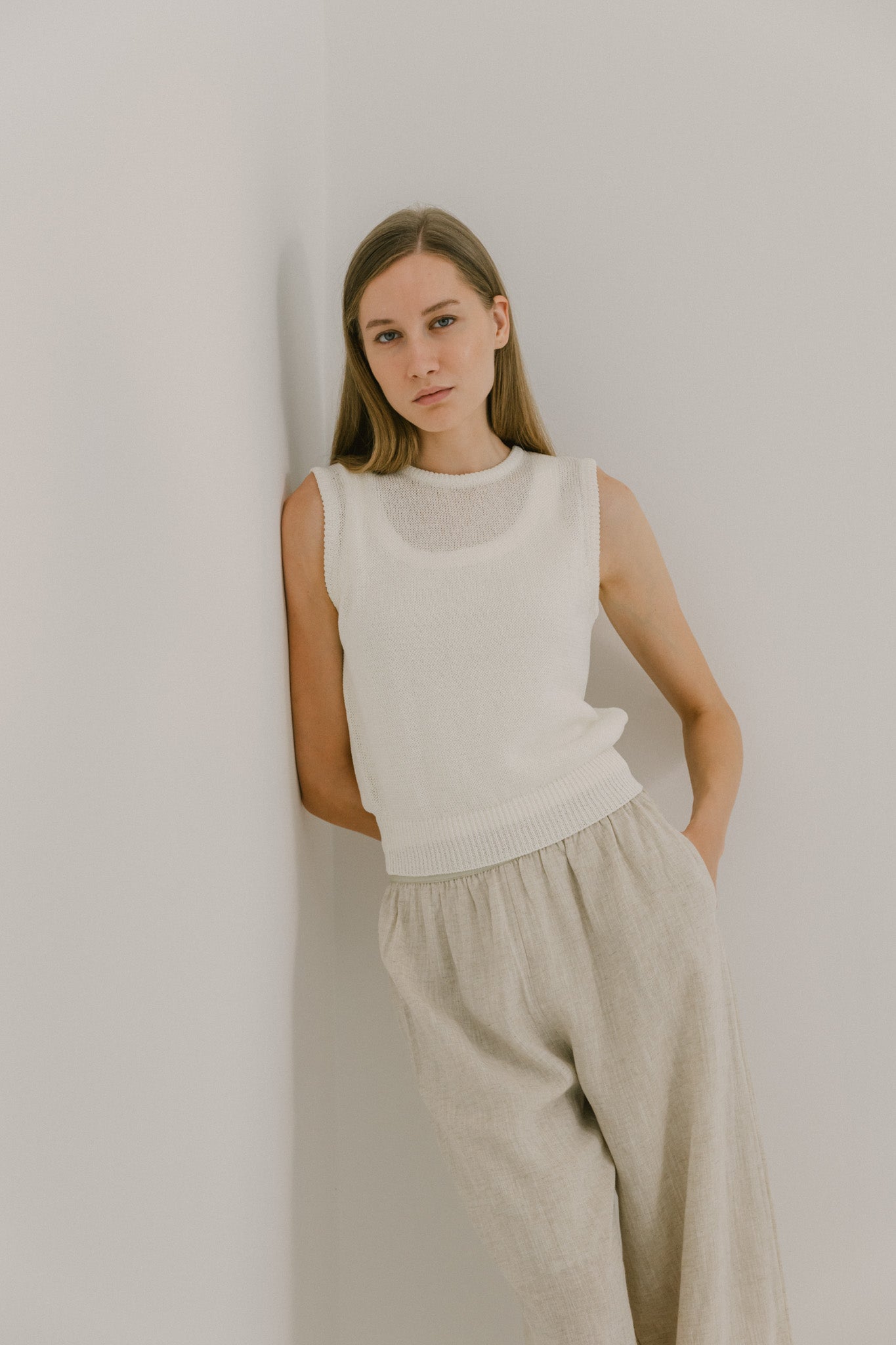Sleeveless Knit Top