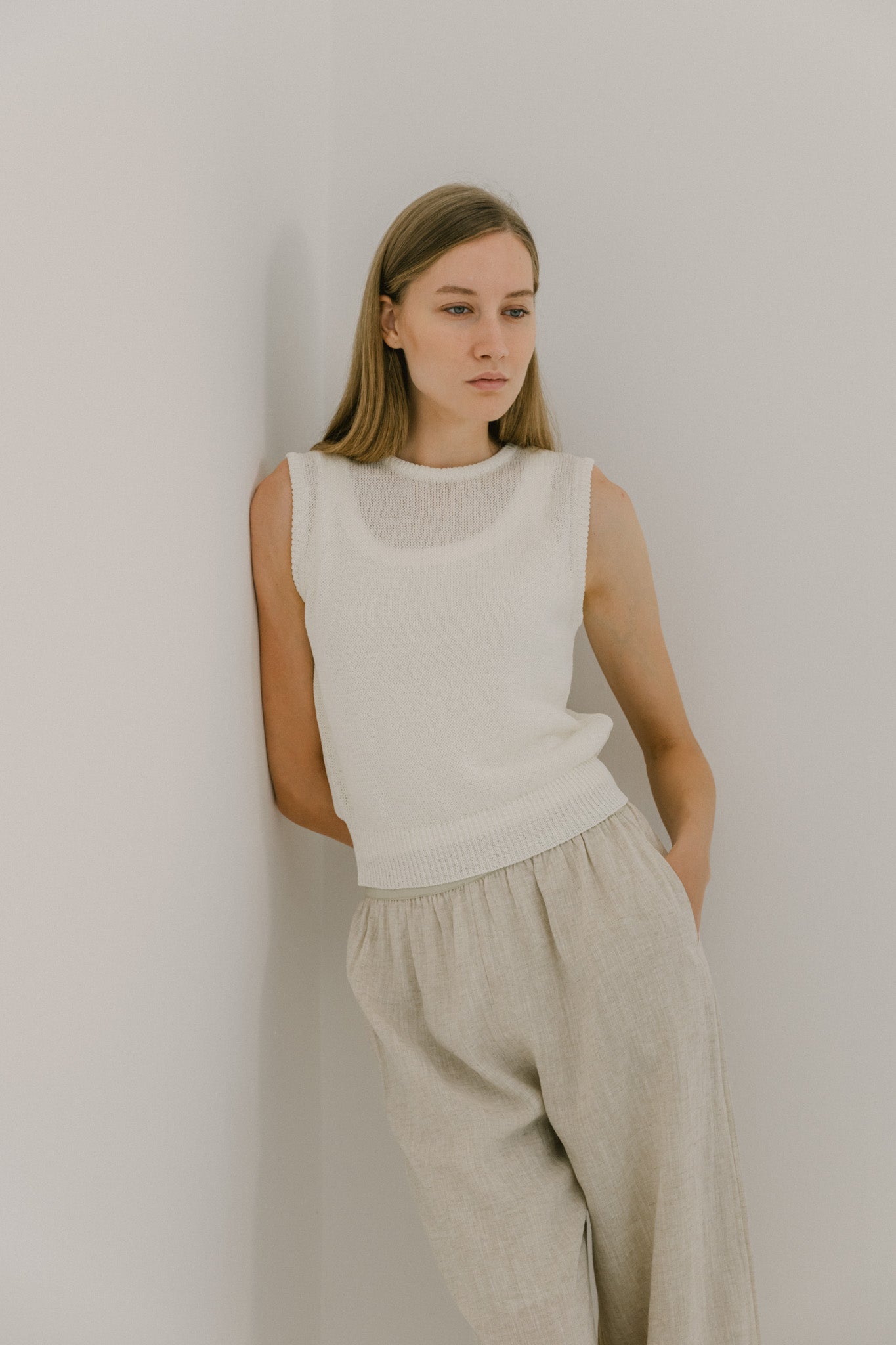 Sleeveless Knit Top