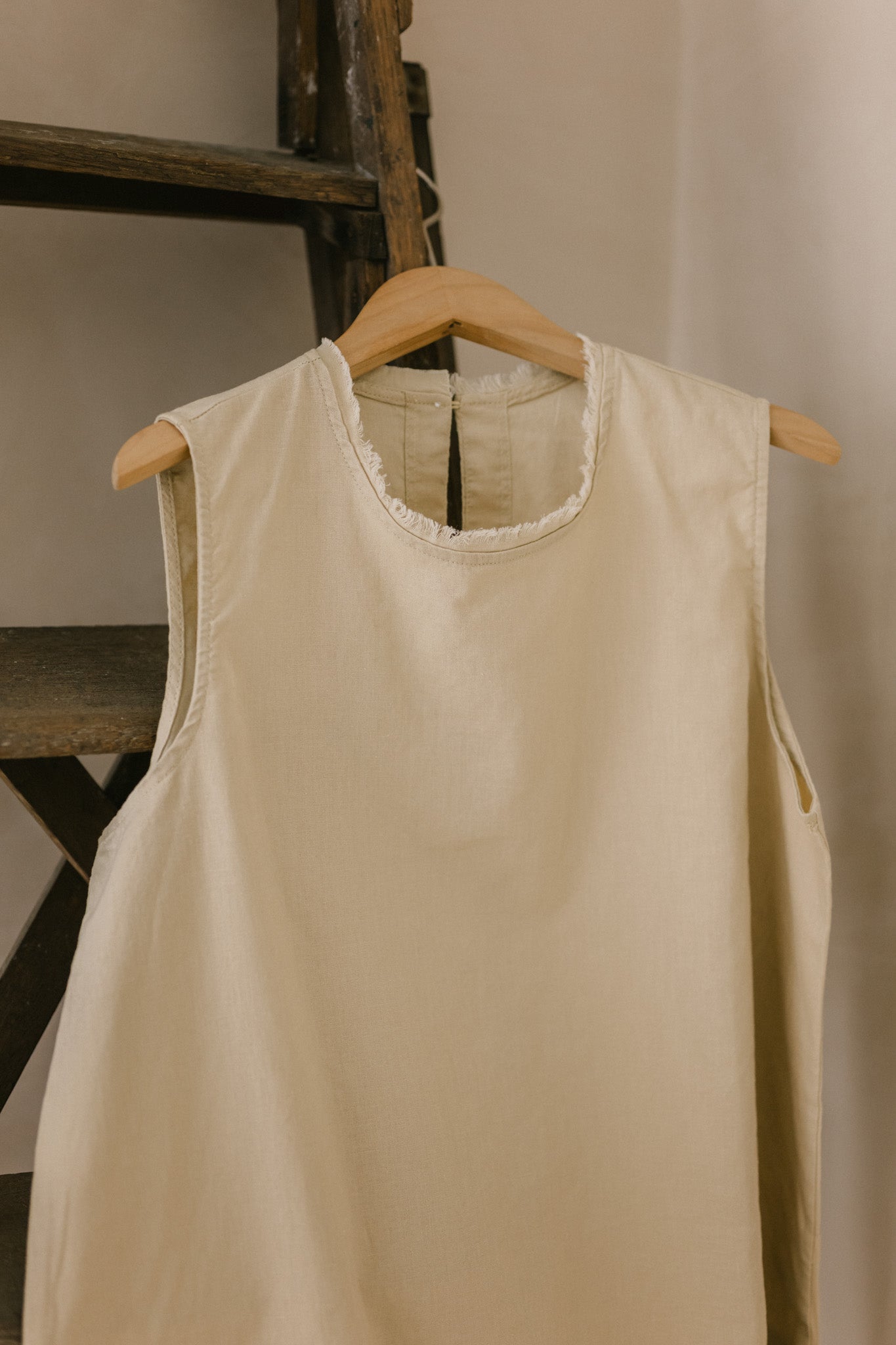 Fringe Neckline Top